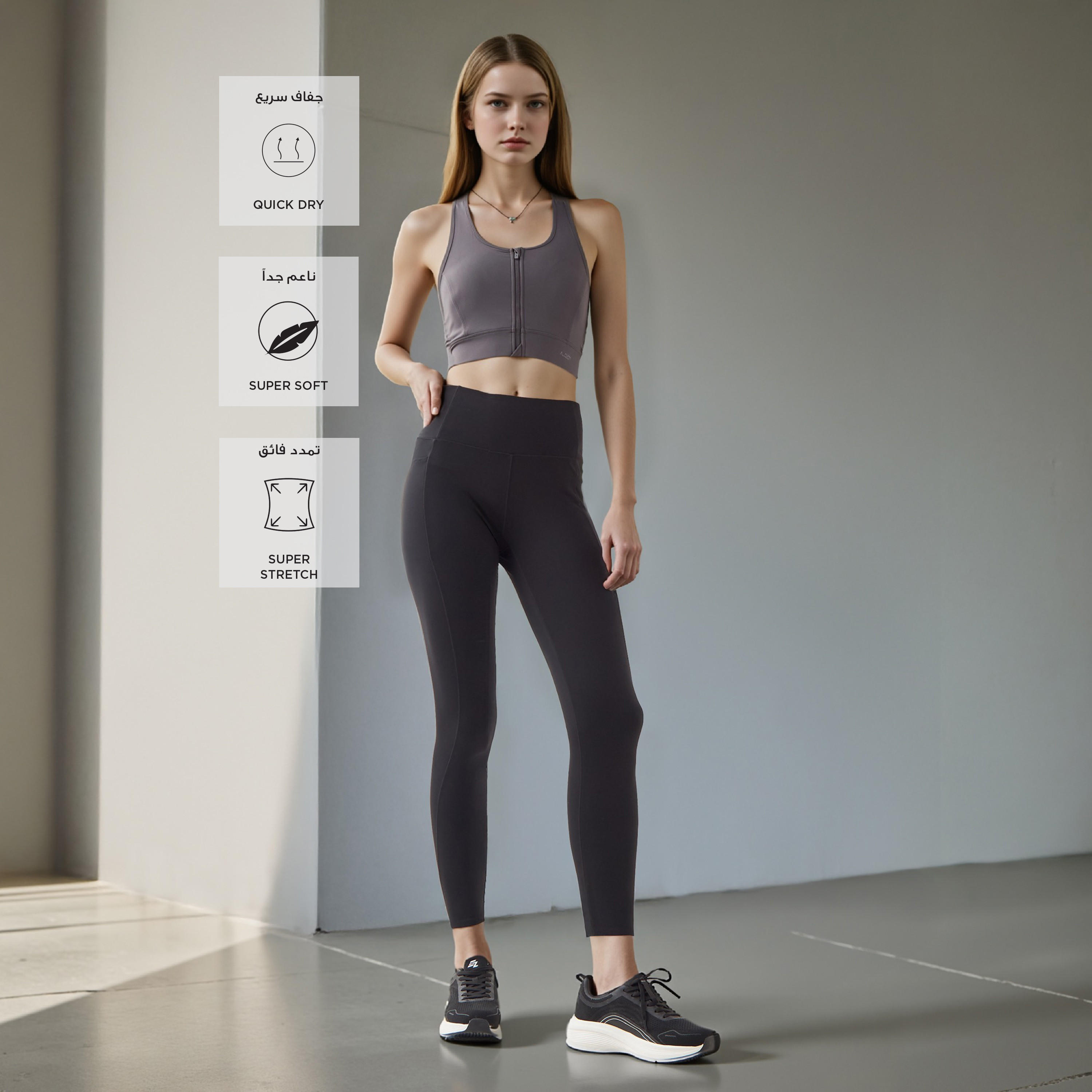 صدريّة رياضية بقصّة عادية وتصميم مفرّغ وظهر متقاطع وحشوات قابلة للإزالة-women-clothing-lingerie-bras-image-2