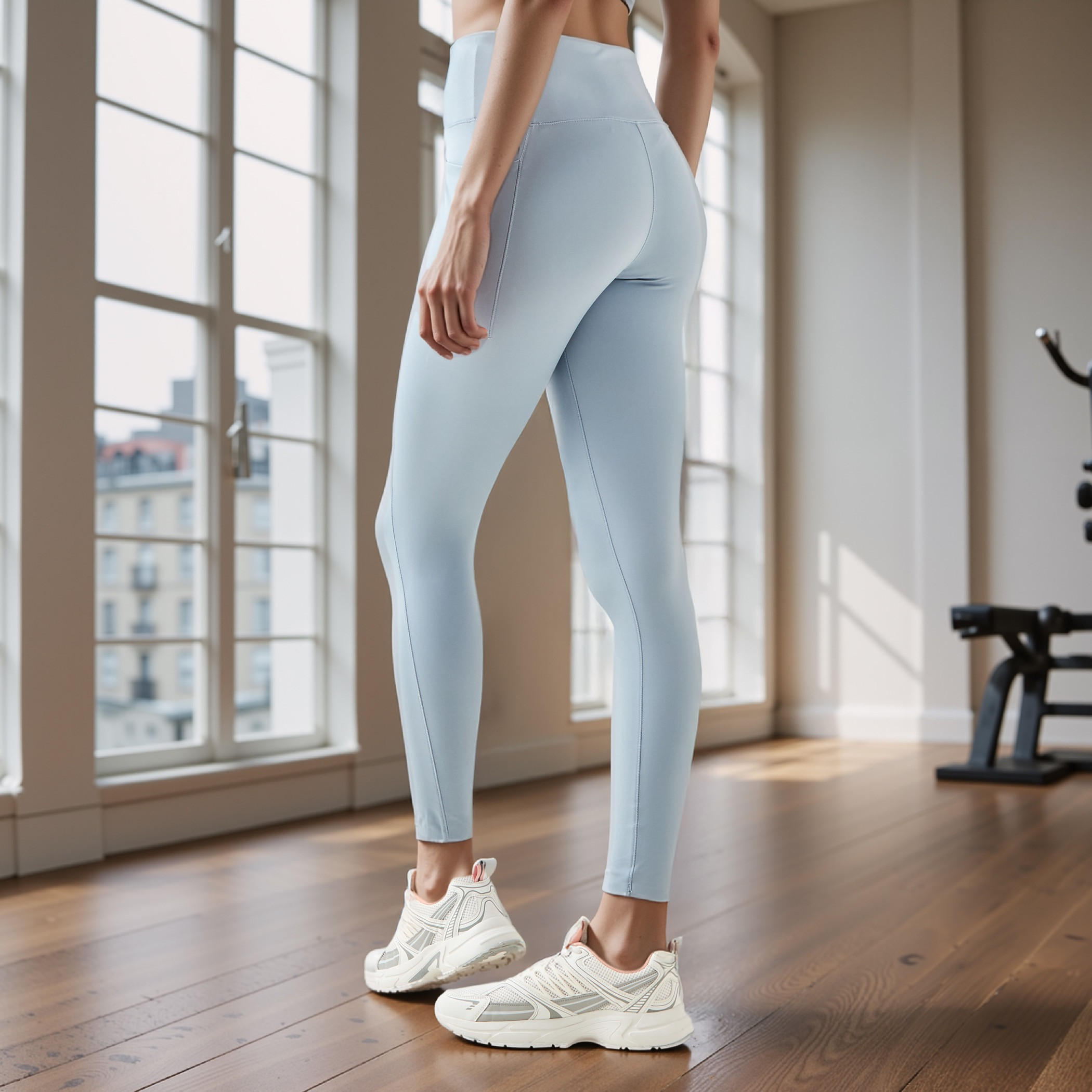 Skinny Fit Flexi Waist Leggings with Pockets-sports-women-clothing-activewearleggings-image-3