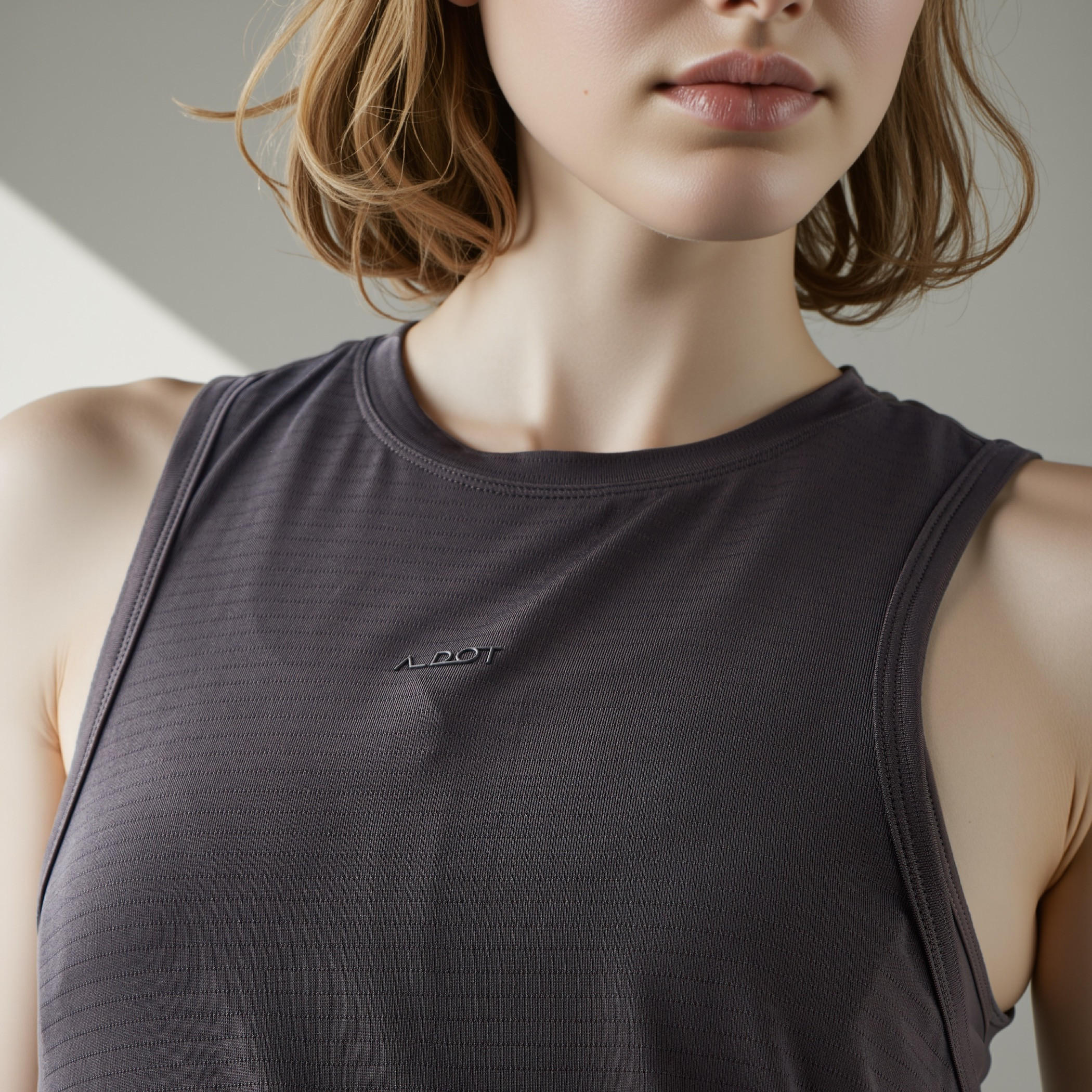 تيشيرت بقصة عادية وظهر ريسر-women-clothing-tshirts-image-4