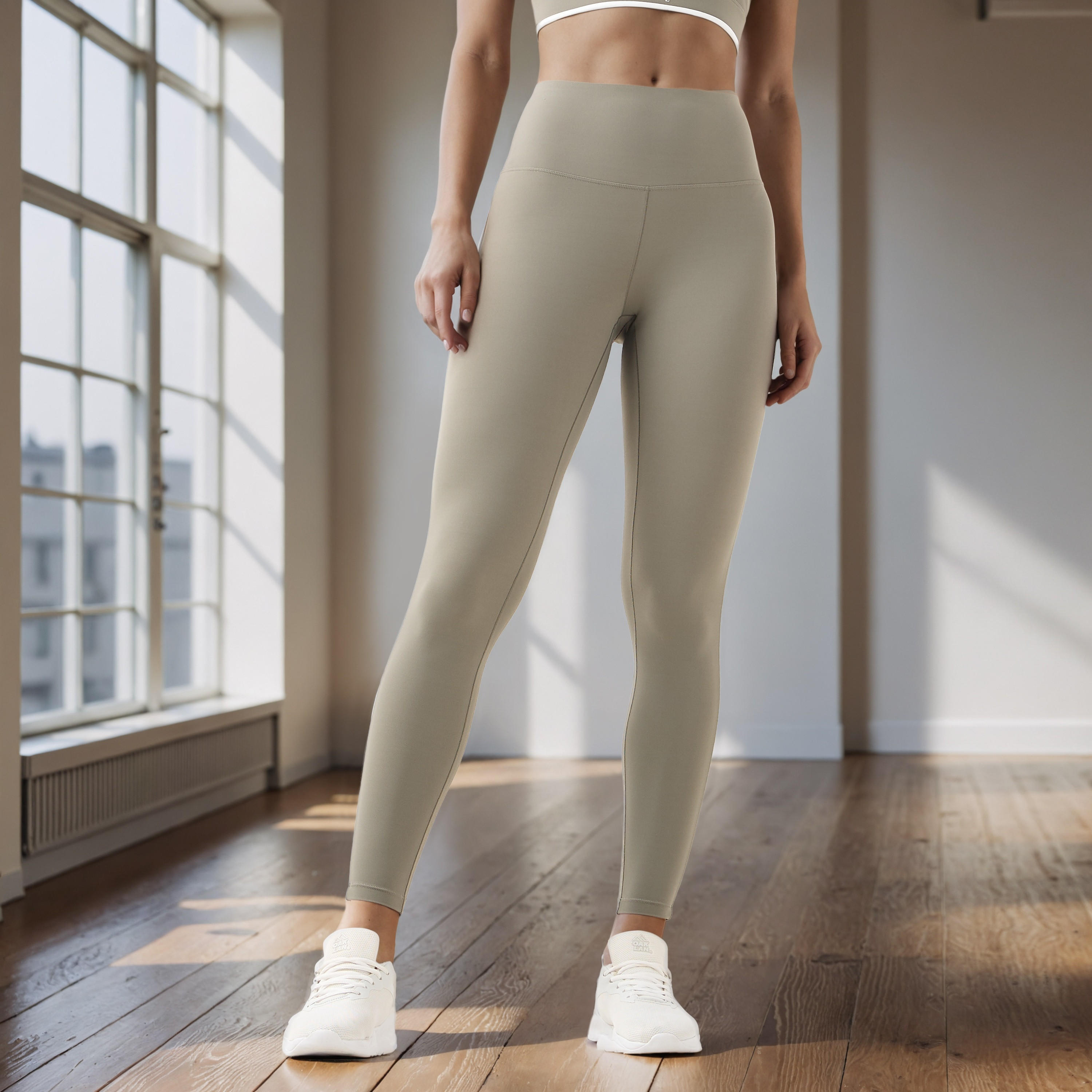 بنطلون ليقنز بتحديد بلون متباين-sports-women-clothing-activewearleggings-image-1