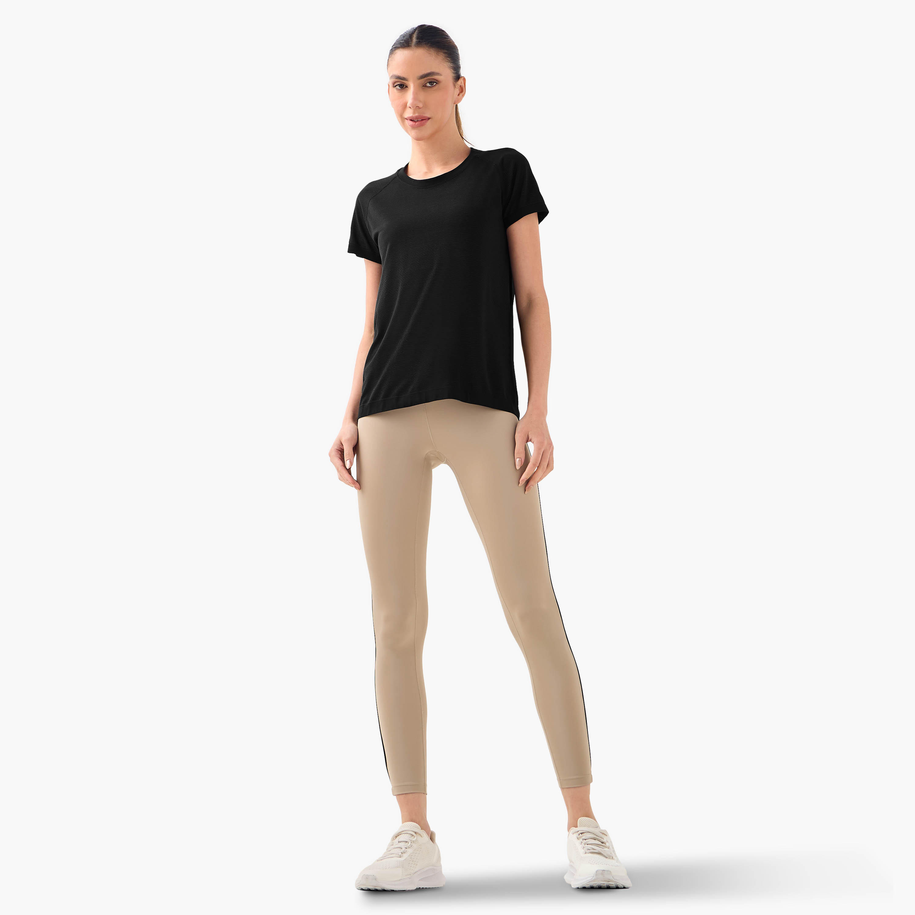 تيشيرت دون خياطة بأكمام مغايرة-women-clothing-tshirts-image-4