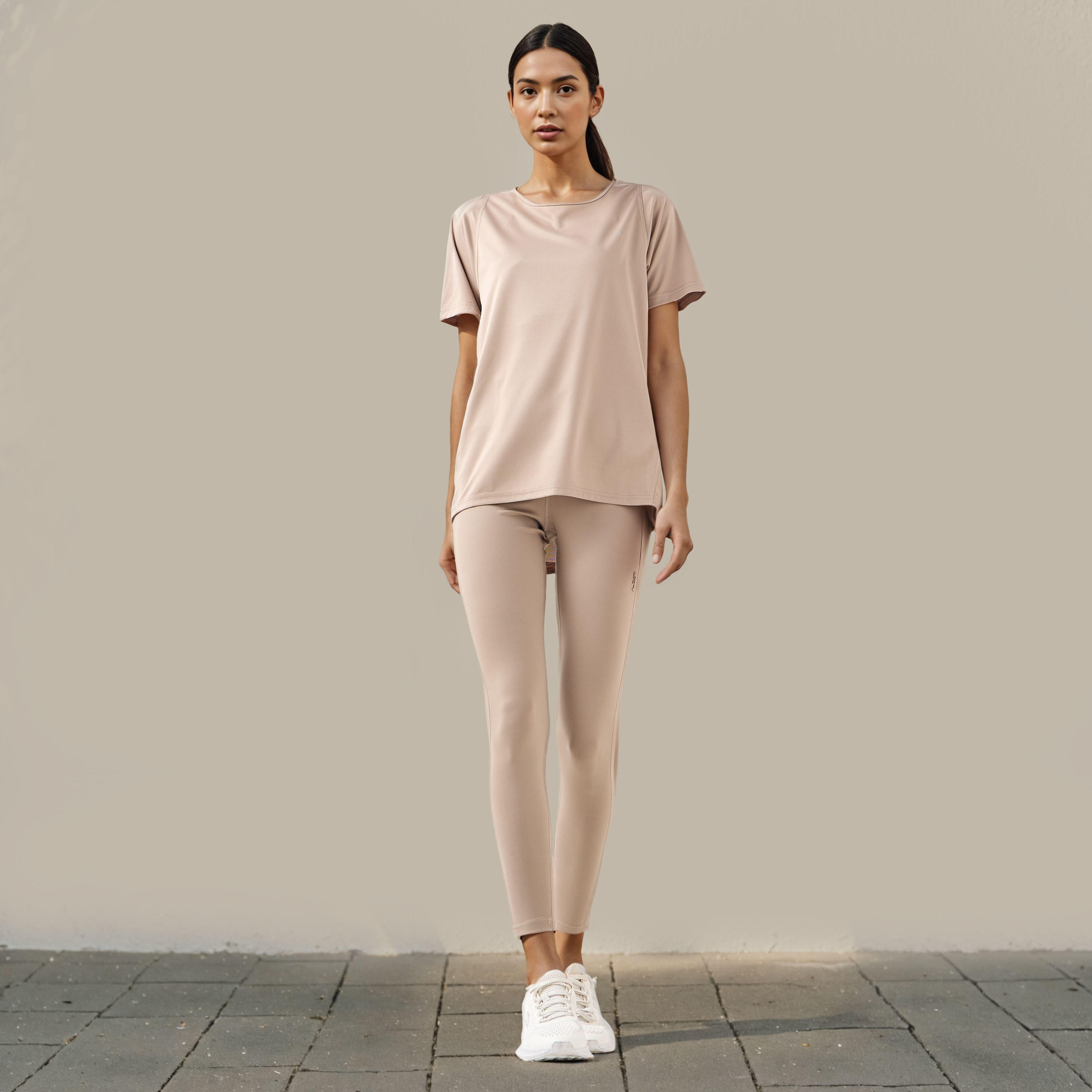 Regular Fit Crew Neck T-shirt with Short Sleeves-women-clothing-tshirts-image-2