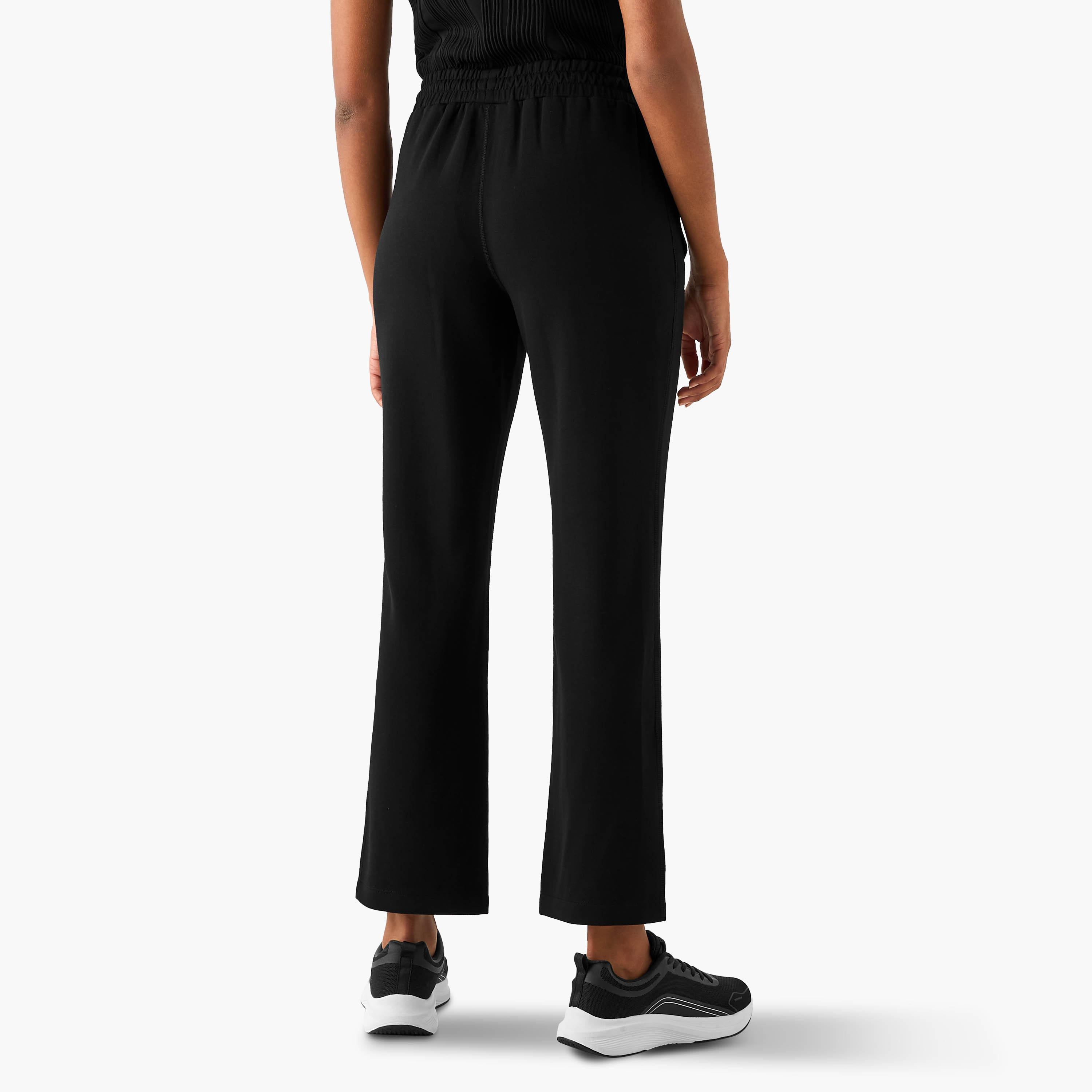 Track Pants with Elasticated Waistband and Pockets-women-clothing-bottoms-joggers-image-3