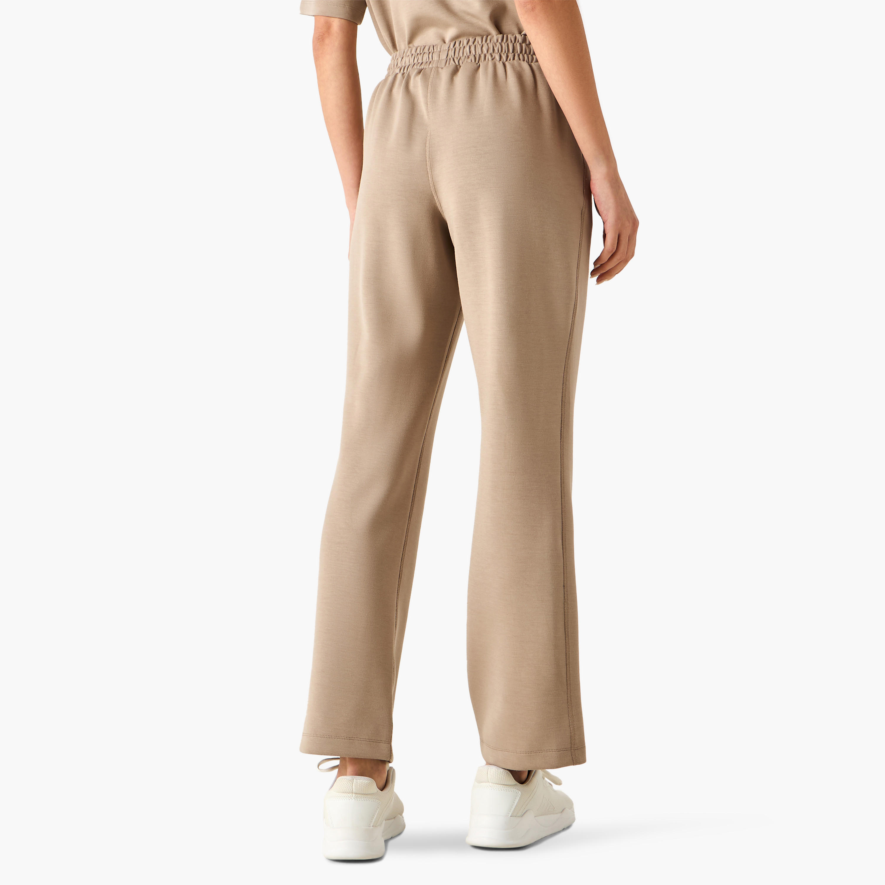 Track Pants with Elasticated Waistband and Pockets-women-clothing-bottoms-joggers-image-3