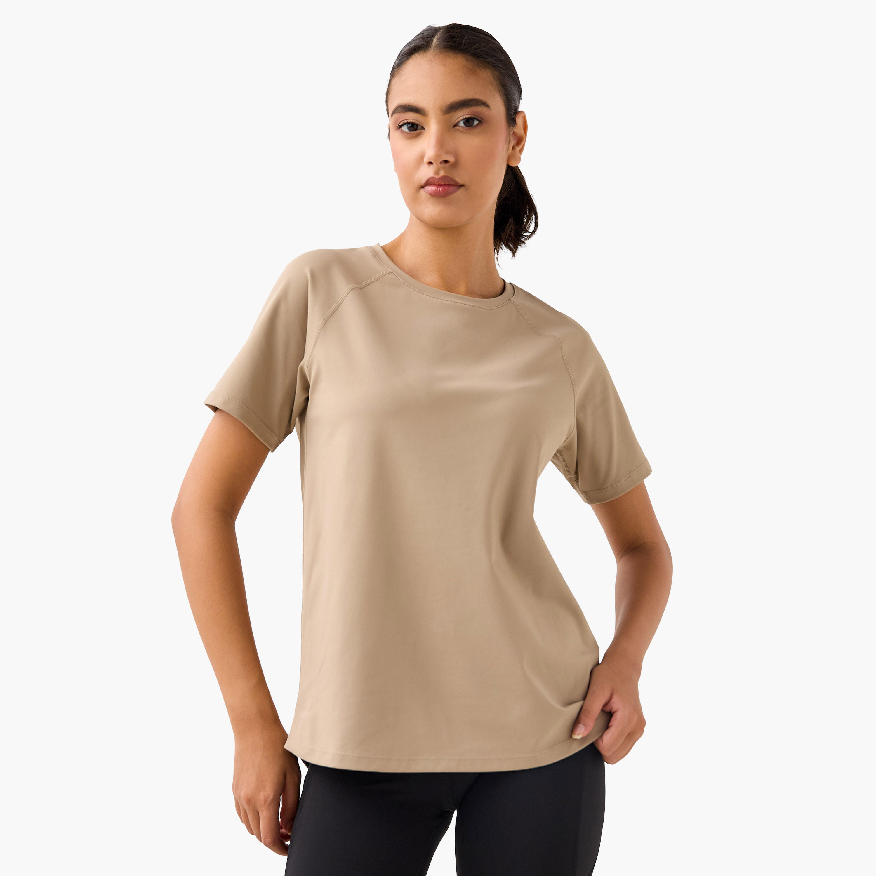تيشيرت بقصّة عادية وأكمام مغايرة-women-clothing-tshirts-image-5