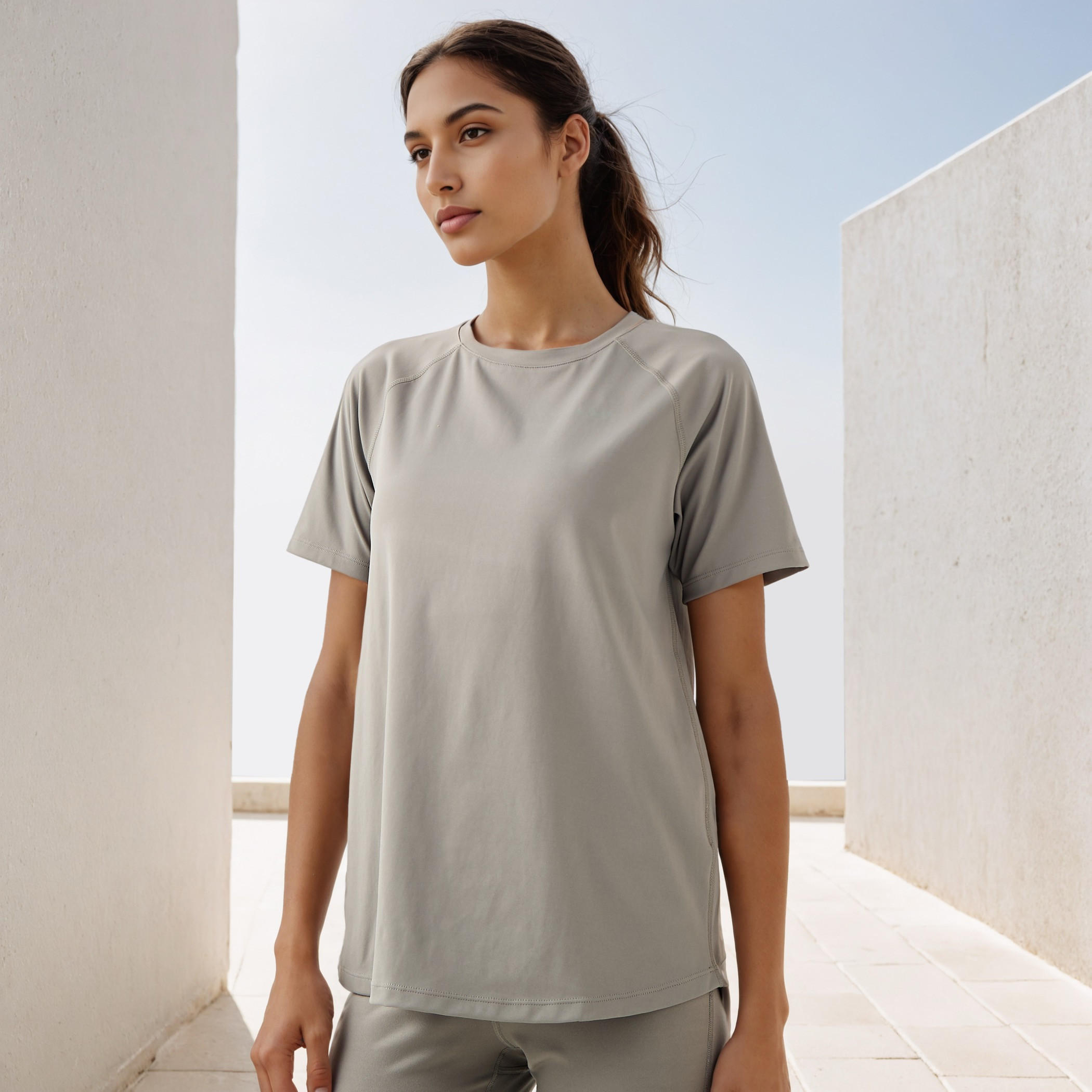 Regular Fit T-shirt with Raglan Sleeves-women-clothing-tshirts-image-1