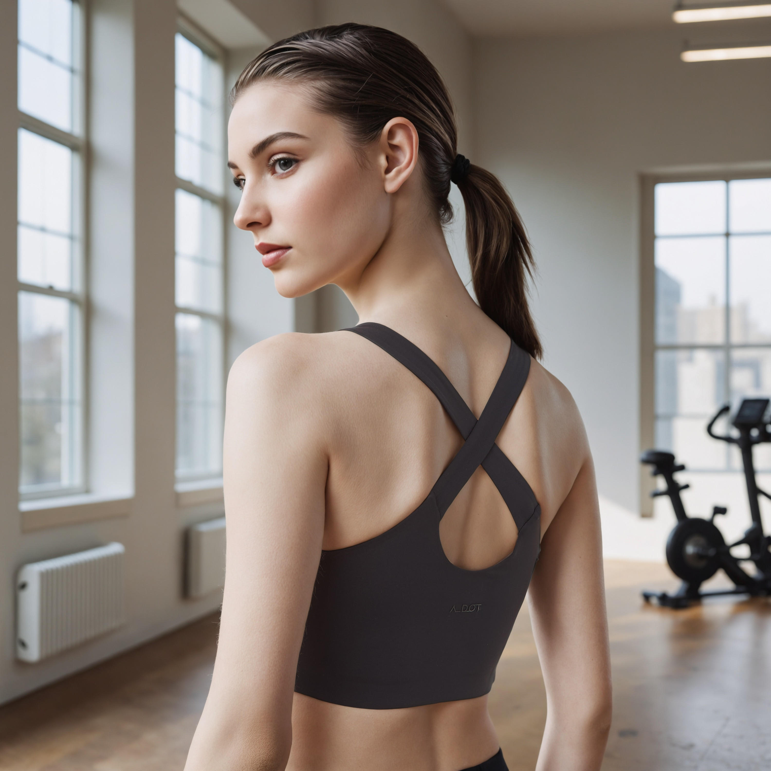 صدرية رياضية بظهر متقاطع وتصميم قوالب ملونة-women-clothing-lingerie-bras-image-3