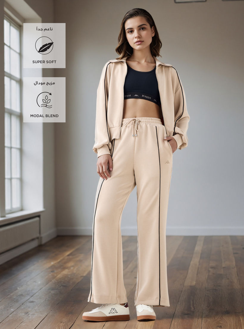 جاكيت بسحاب إغلاق وخيوط بارزة من كابا-women-clothing-sportswearandactivewear-coatsandjackets-jackets-image-4