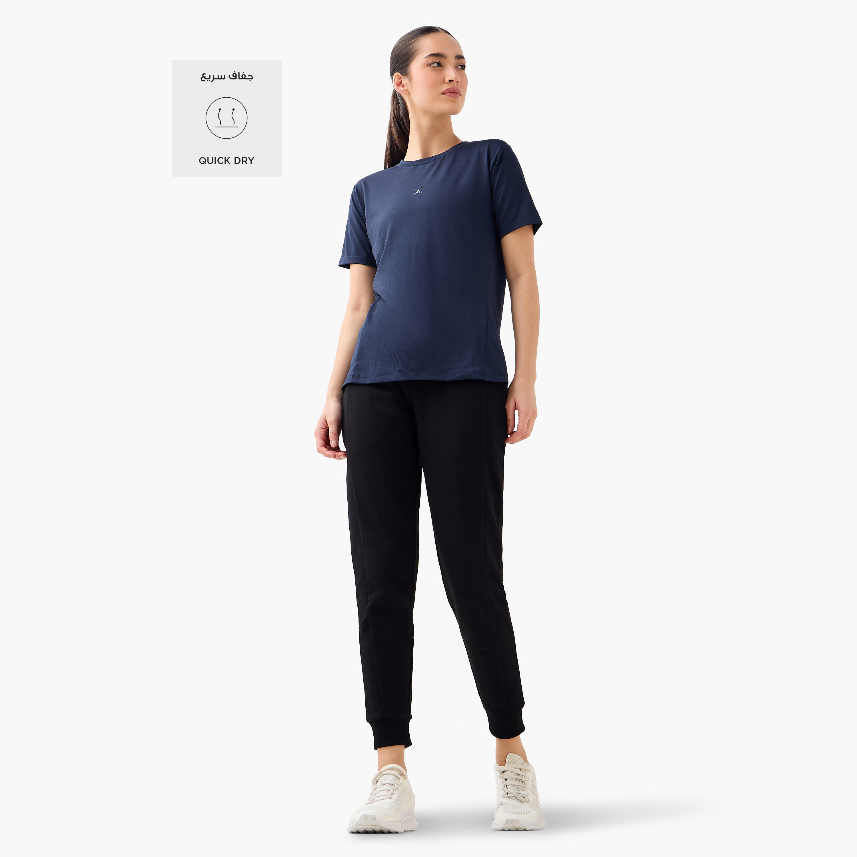 Textured Gym T-shirt-women-clothing-tshirts-image-3