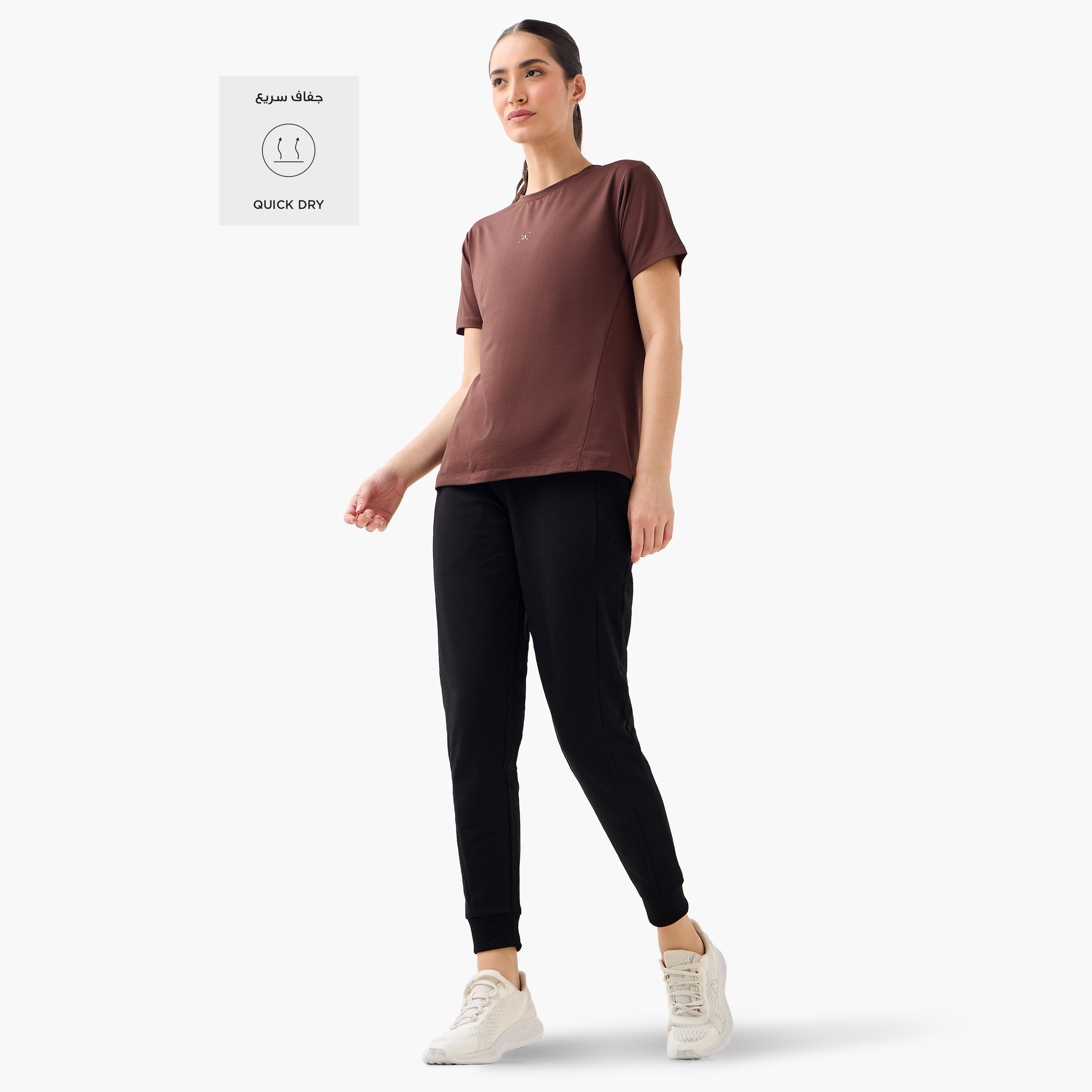 Textured Gym T-shirt-women-clothing-tshirts-image-3
