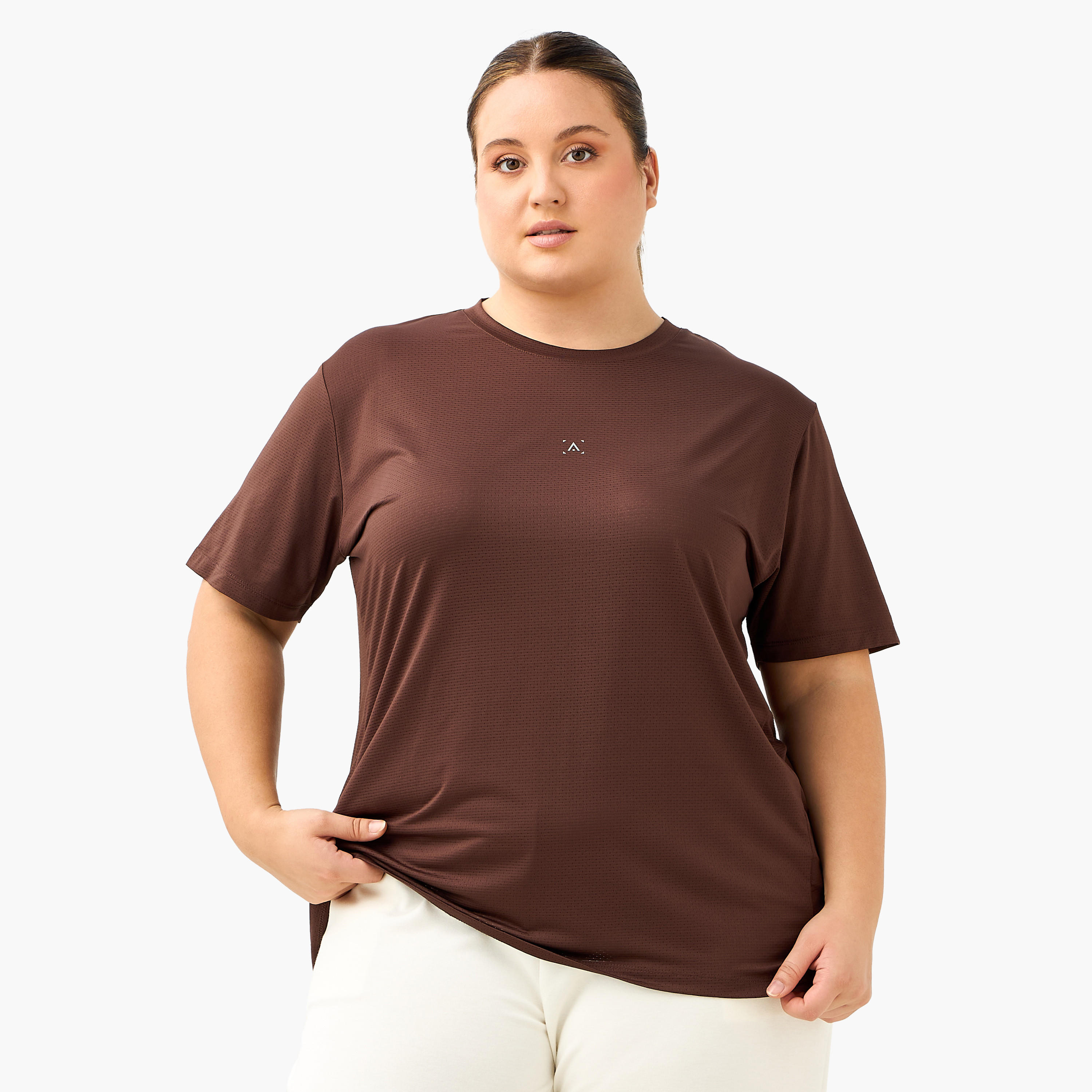 Textured Gym T-shirt-women-clothing-tshirts-image-2