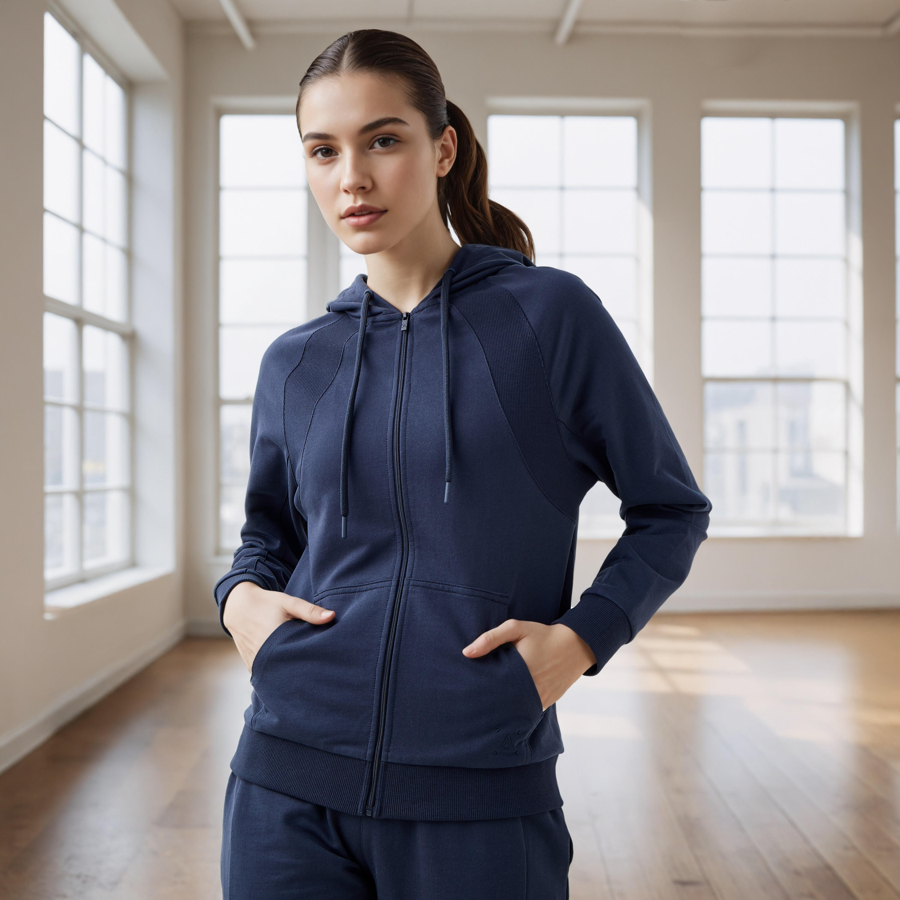 جاكيت بقبعة وسحاب إغلاق-women-clothing-sportswearandactivewear-coatsandjackets-jackets-image-1