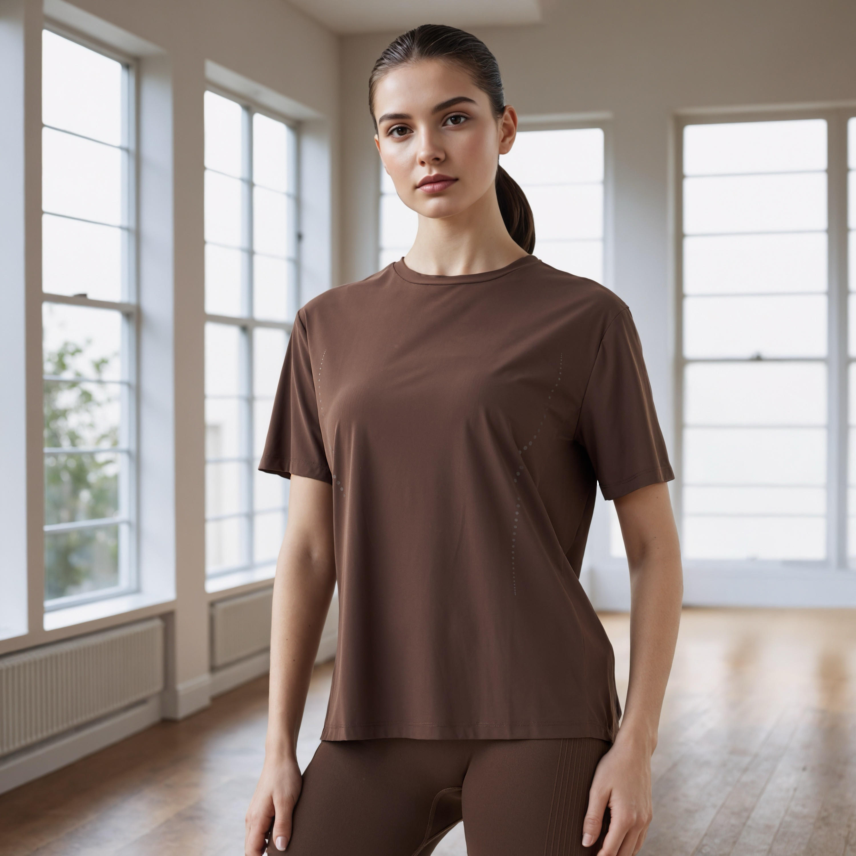 تيشيرت رياضي بقصة عادية-women-clothing-tshirts-image-5