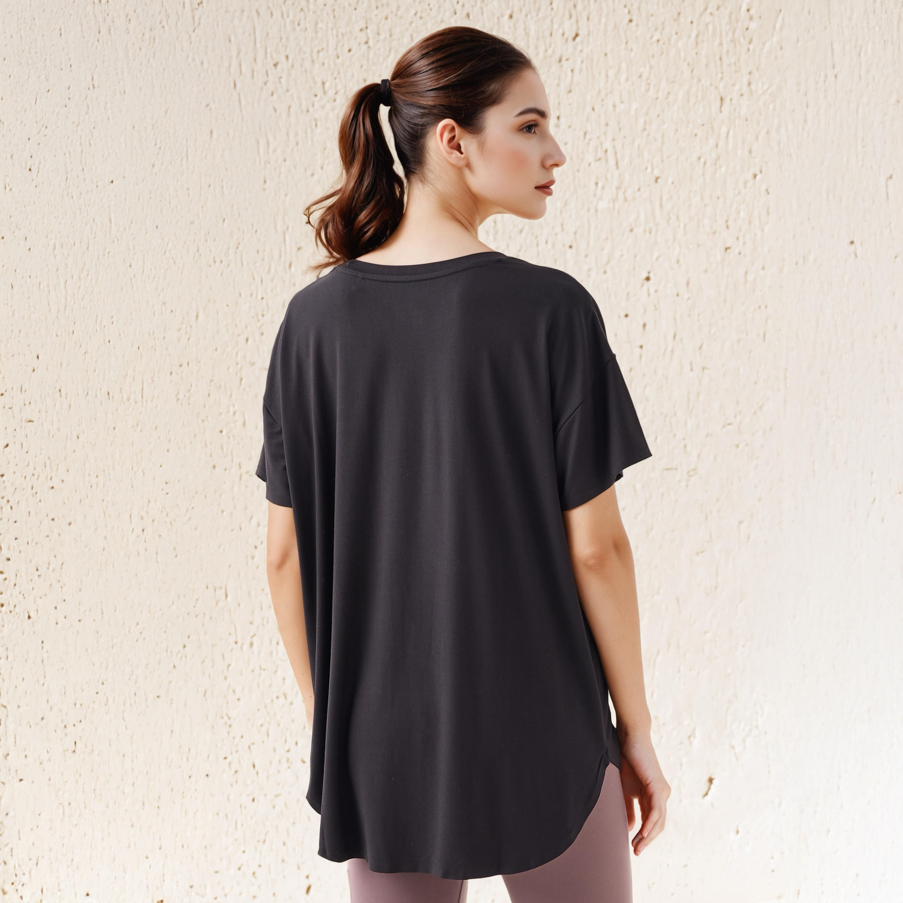 Boxy Crew Neck T-shirt-women-clothing-tshirts-image-3
