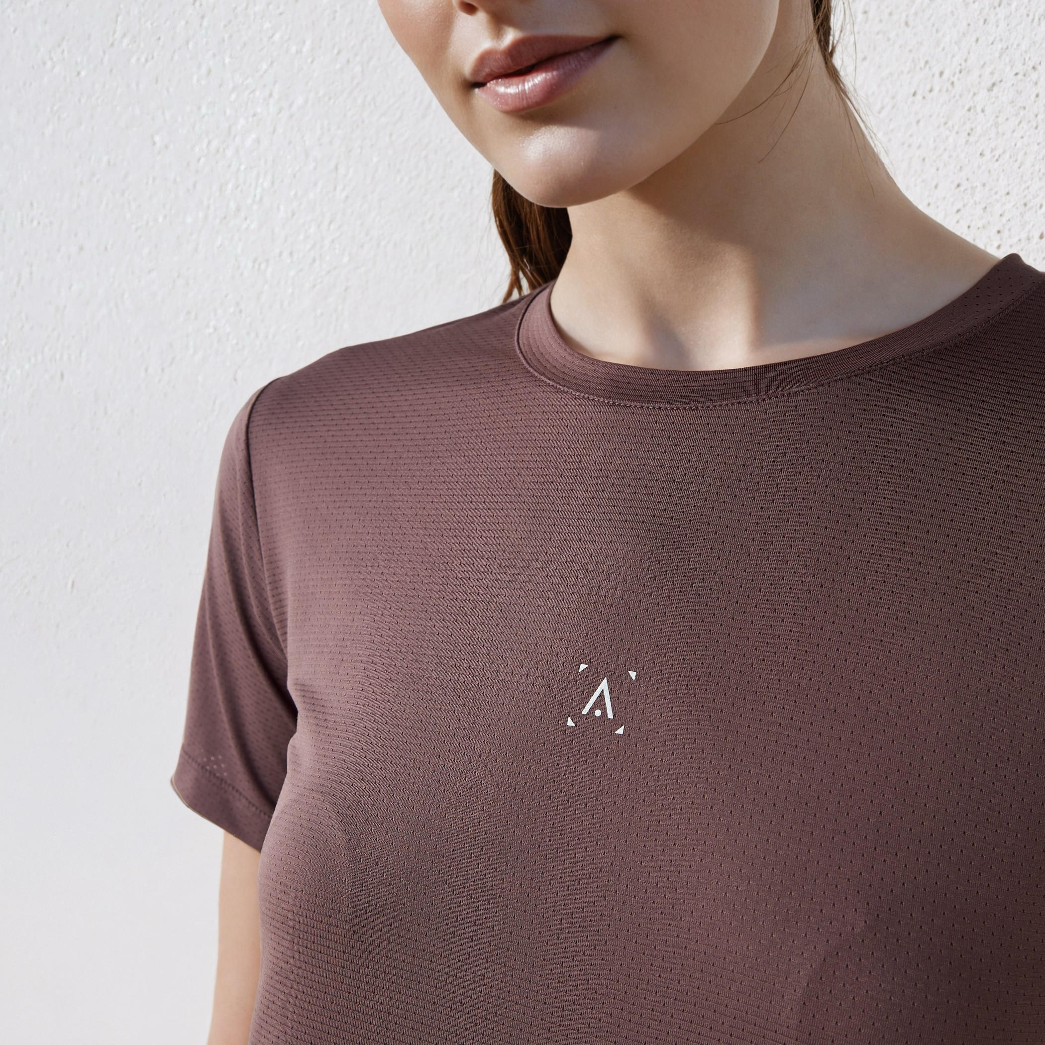Textured Crew Neck T-shirt-women-clothing-tshirts-image-4