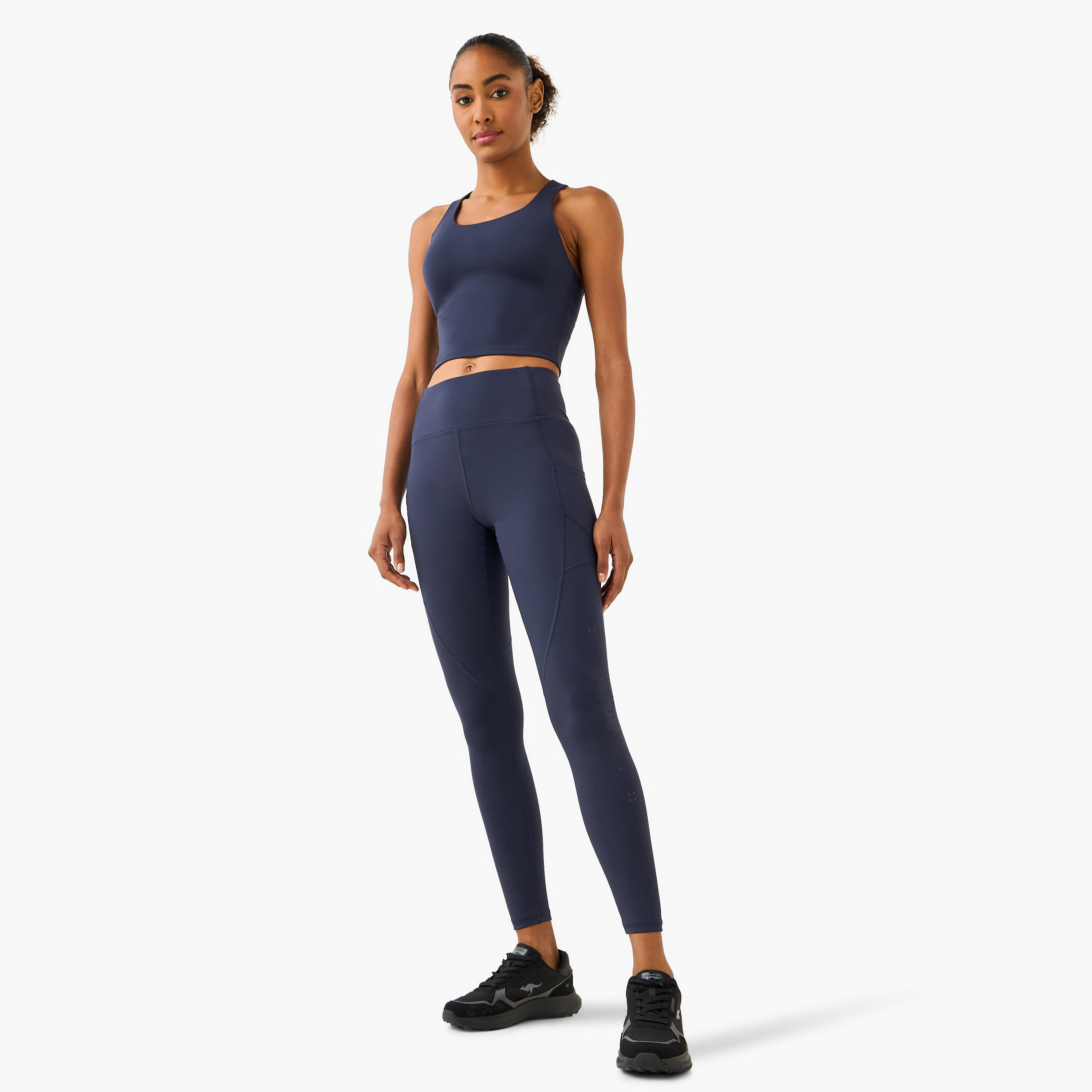 Women's Elastic Hem Racerback Sports Bra-sports-women-clothing-sportsbras-image-2