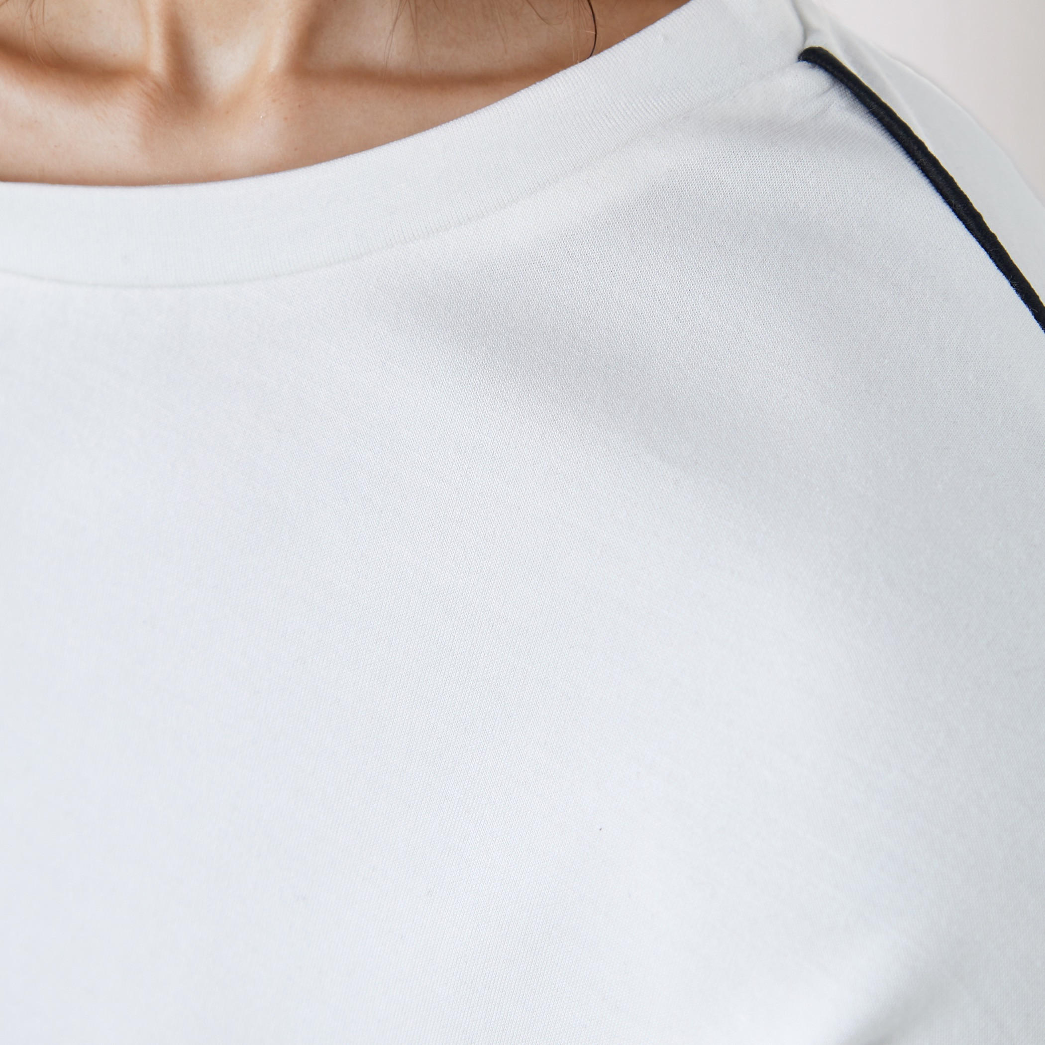 Piping Detail T-shirt with Long Sleeves-women-clothing-tshirts-image-5