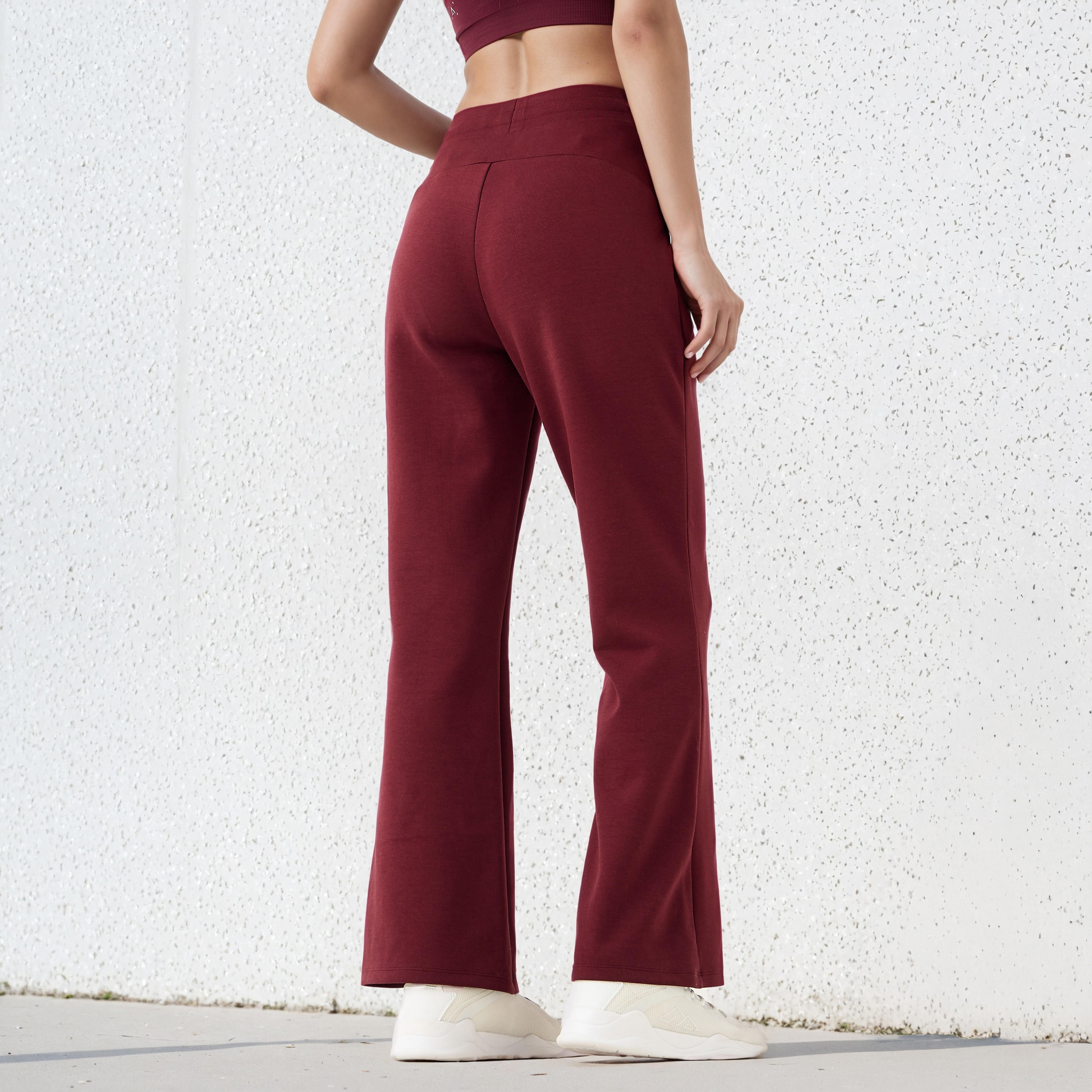 بنطلون رياضي نسائي بقصة عادية وجيوب بسحاب-women-clothing-trousers-image-3
