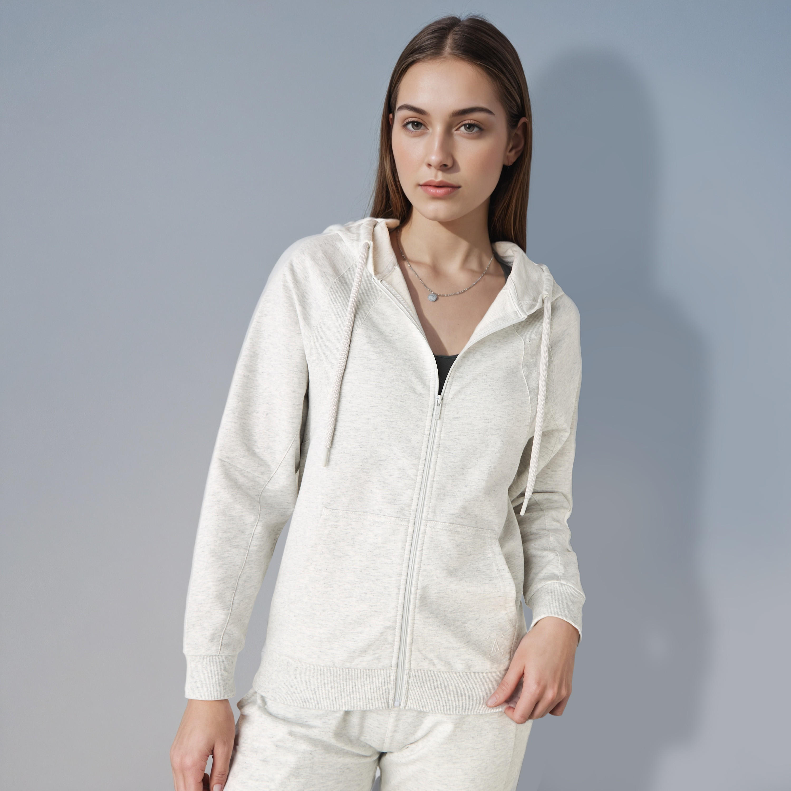Women Regular Fit Zip Through Hoodie-women-clothing-sportswearandactivewear-hoodiesandsweatshirts-image-1