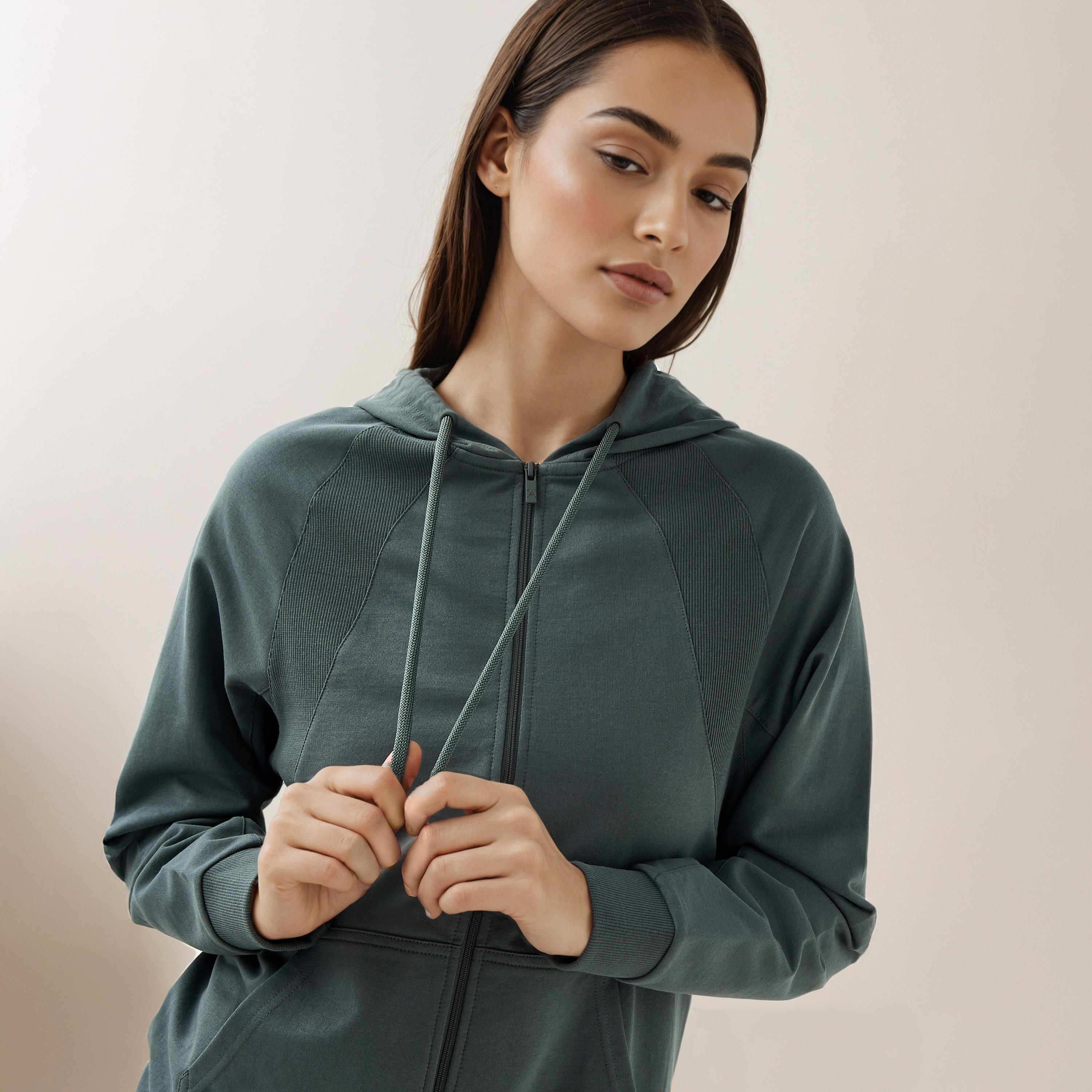 Women Regular Fit Zip Through Hoodie-women-clothing-sportswearandactivewear-hoodiesandsweatshirts-image-5