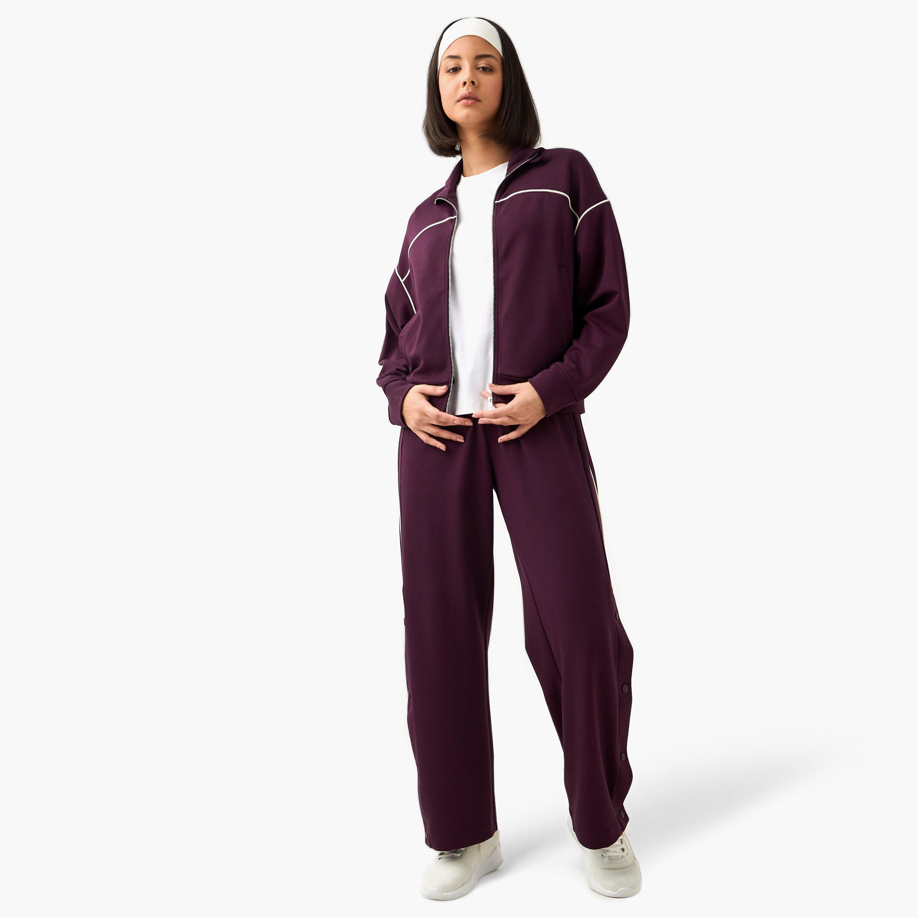 جاكيت مطاطي بجهتين للنساء-women-clothing-coordsets-image-4