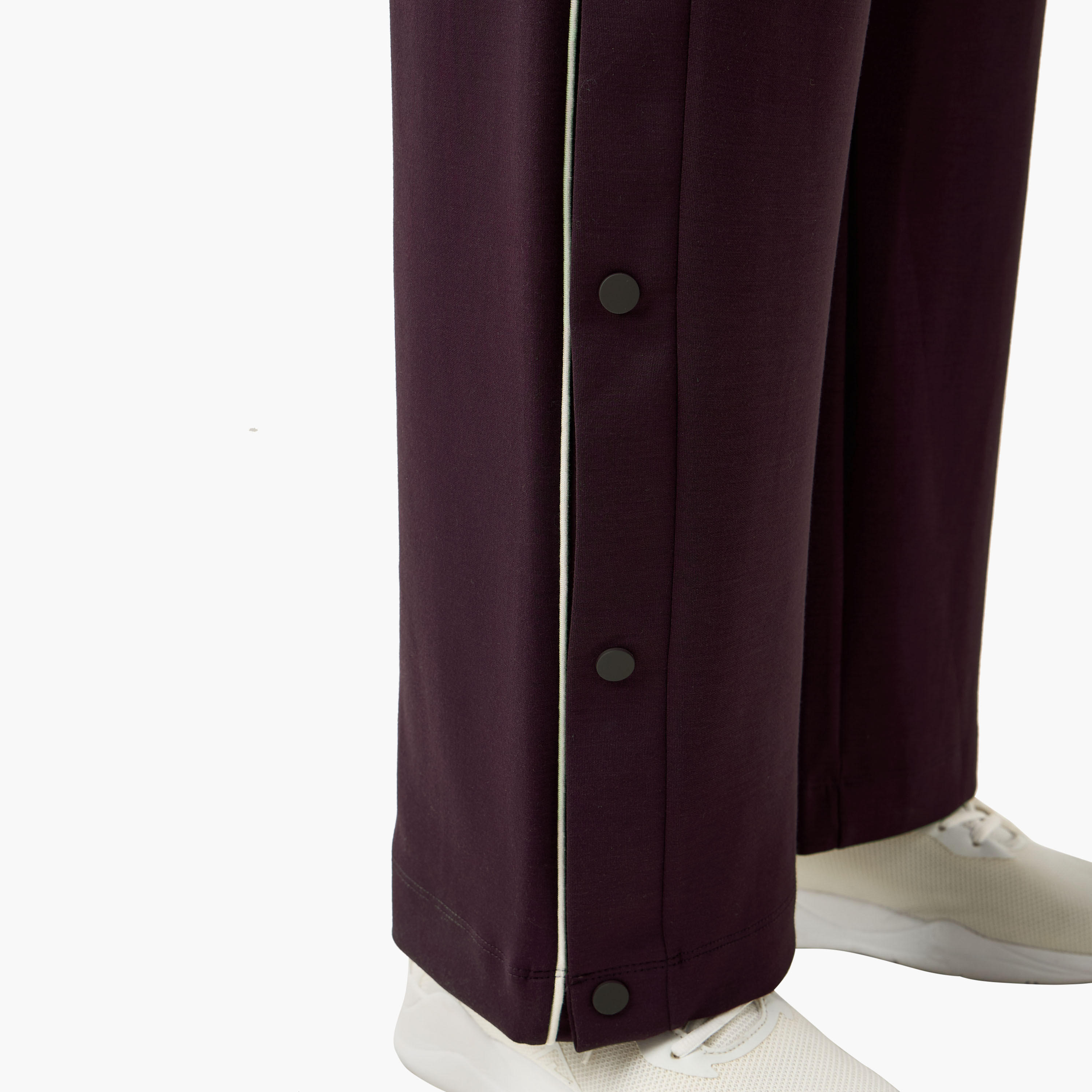 بنطلون رياضي بقصة عادية وتفاصيل زر للنساء-women-clothing-sportswearandactivewear-bottoms-joggersandtrackpants-image-5