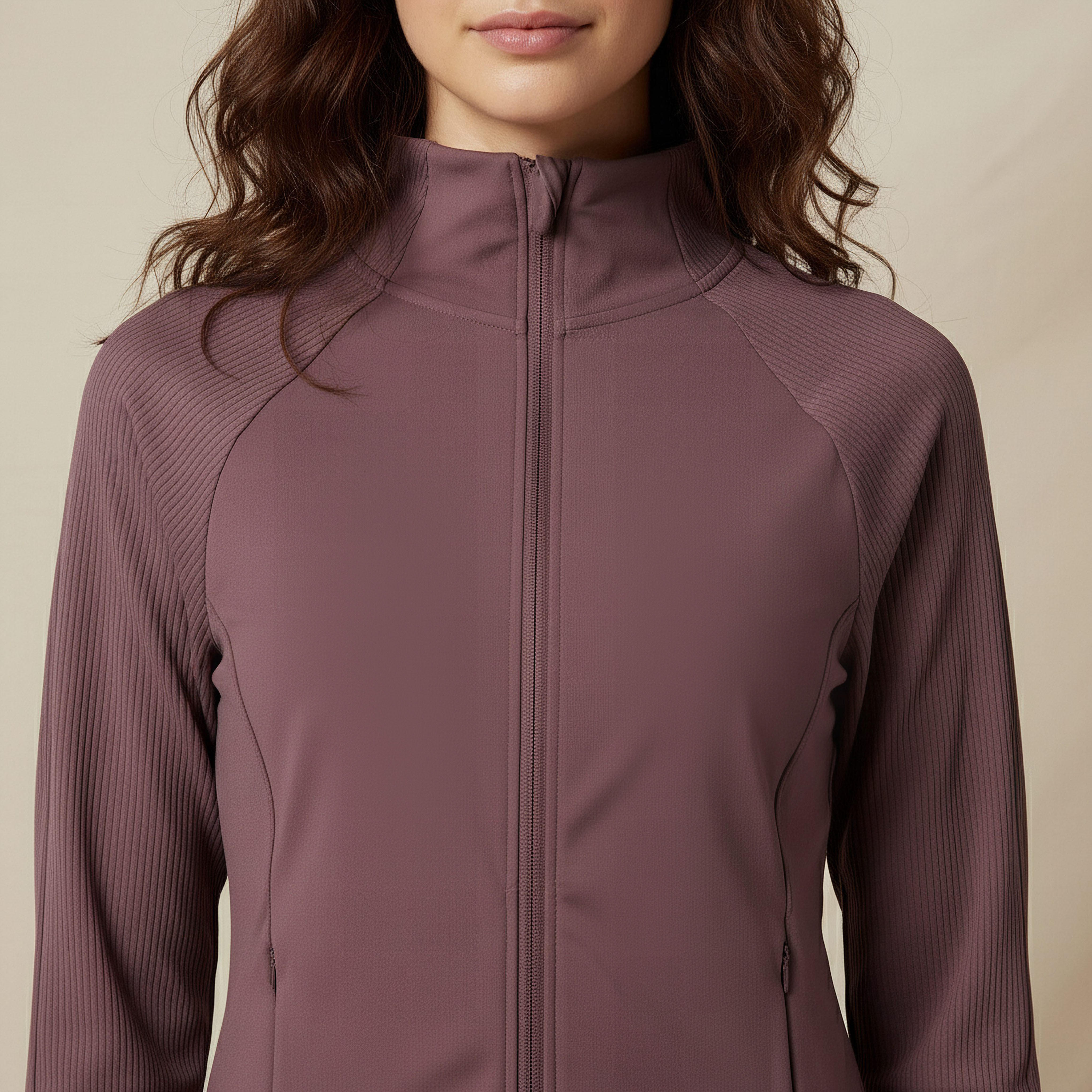 جاكيت مضلع قصير للنساء-women-clothing-sportswearandactivewear-coatsandjackets-jackets-image-4