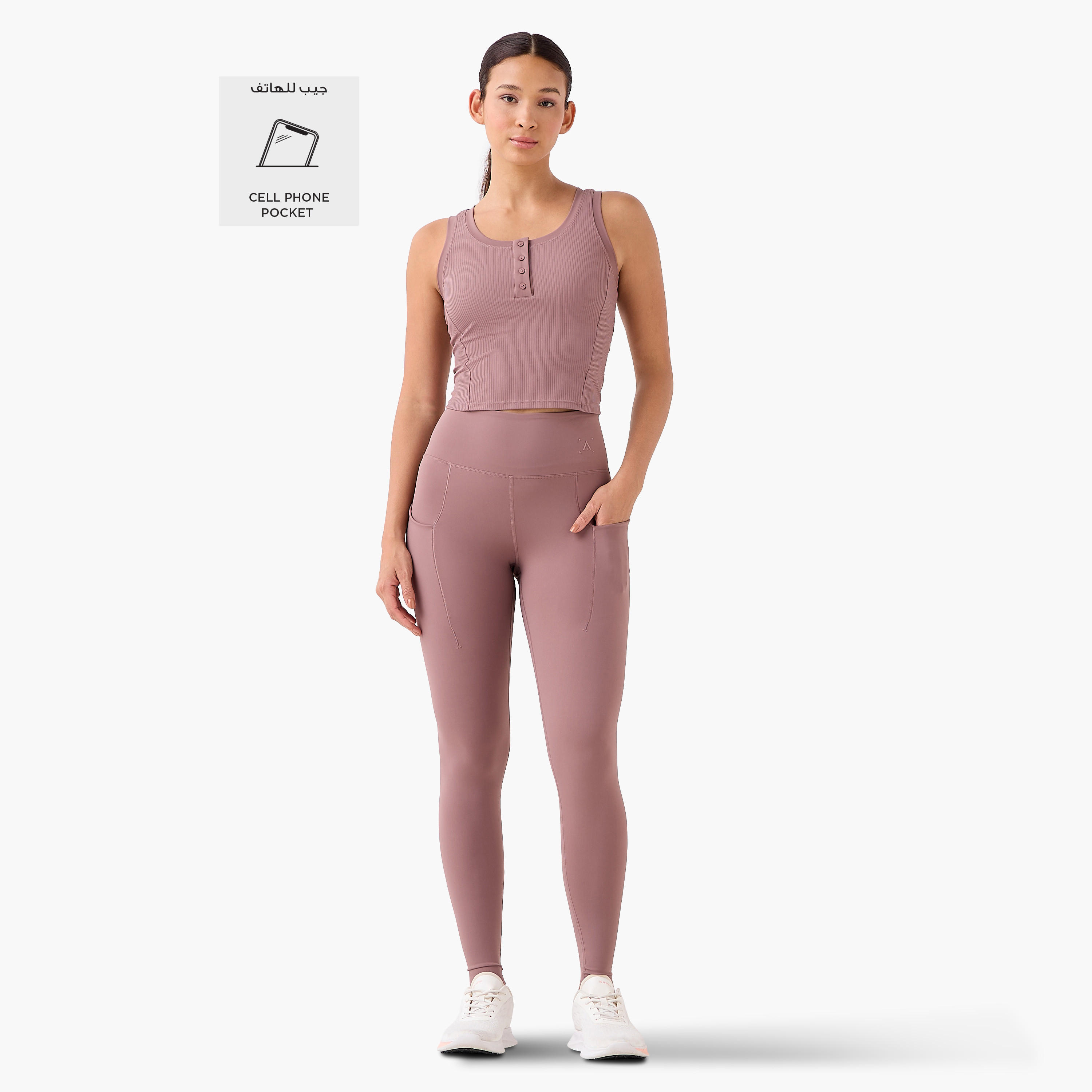 Yoga Slim Fit Leggings with Cell Phone Pocket-women-clothing-bottoms-leggings-image-2