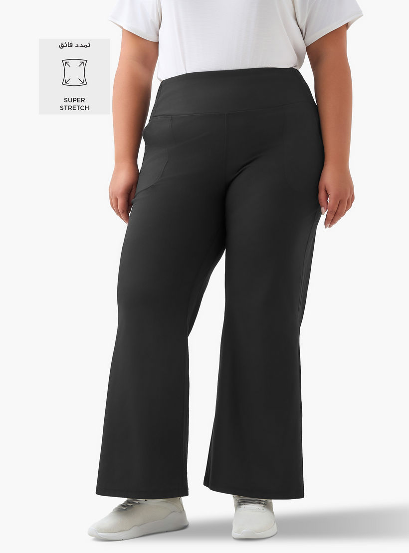 Women Flared Leggings with Pockets-women-clothing-coordsets-image-2