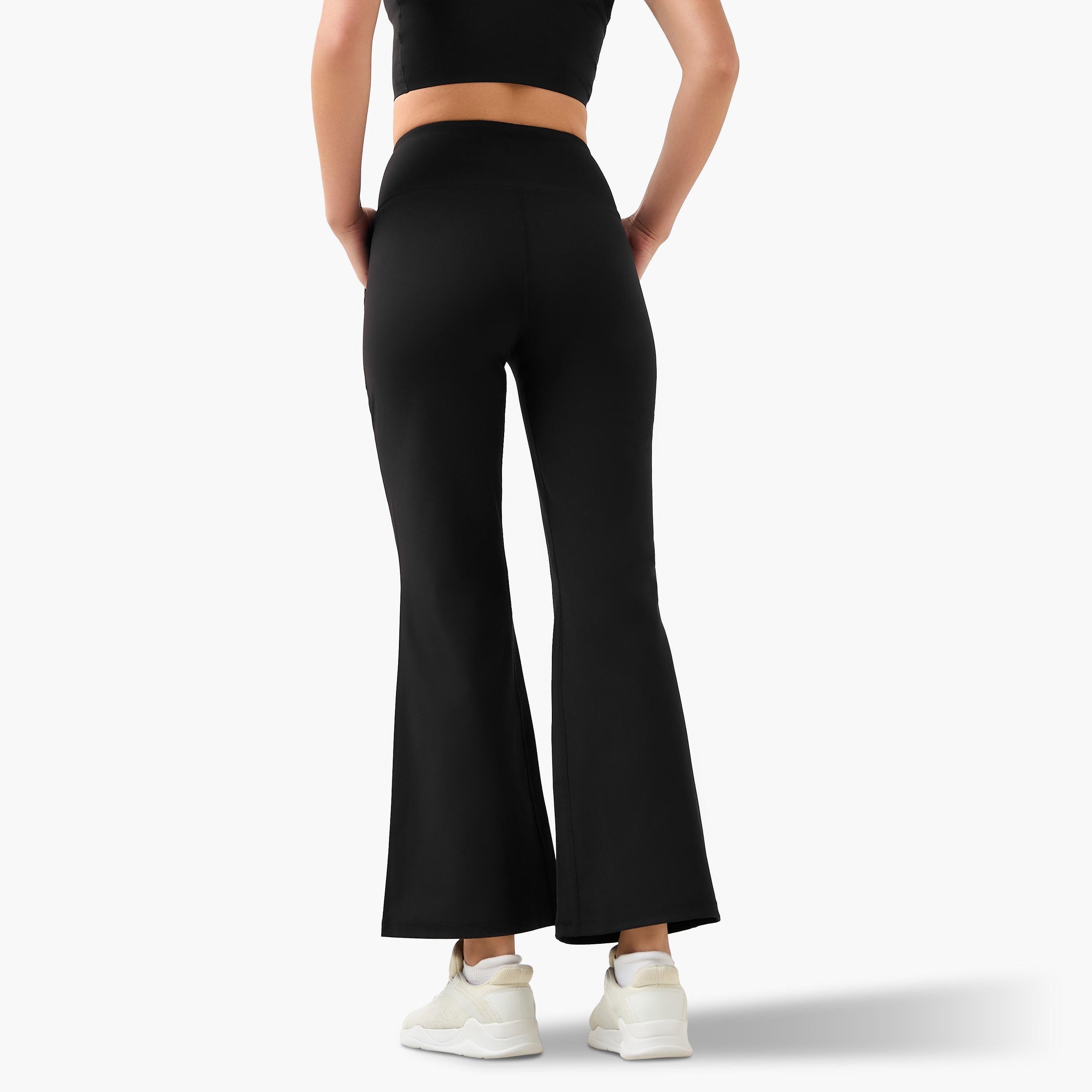 Women Flared Leggings with Pockets-women-clothing-coordsets-image-4