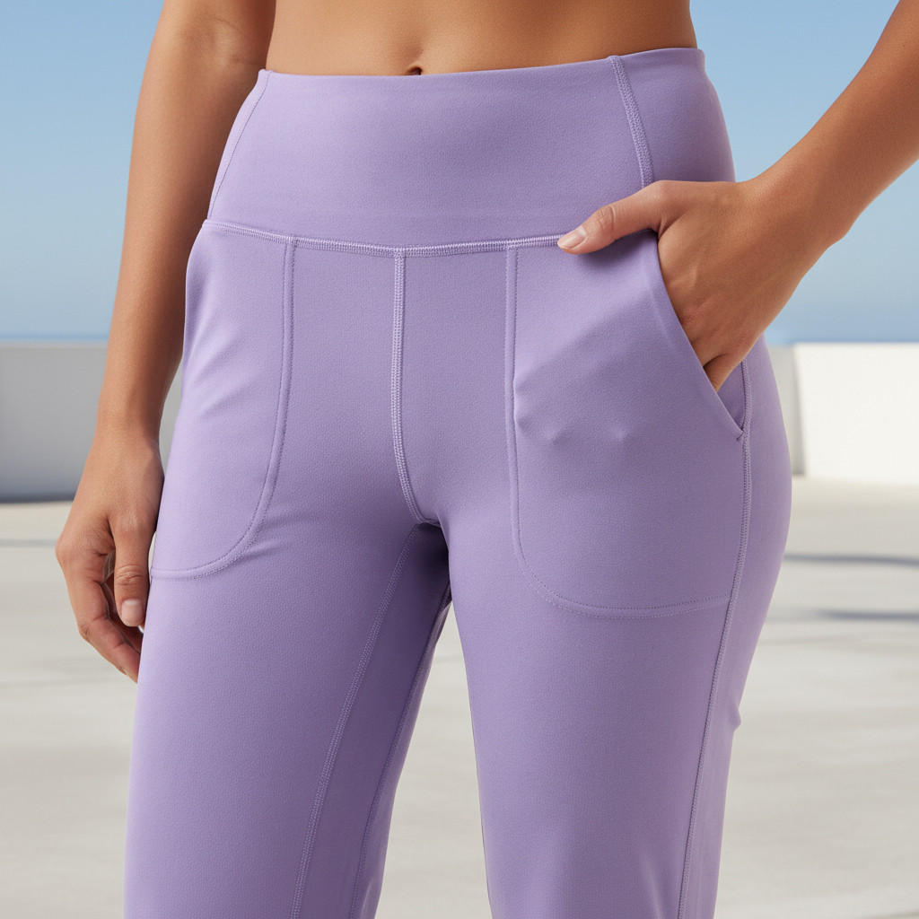Women Flared Leggings with Pockets-women-clothing-coordsets-image-5