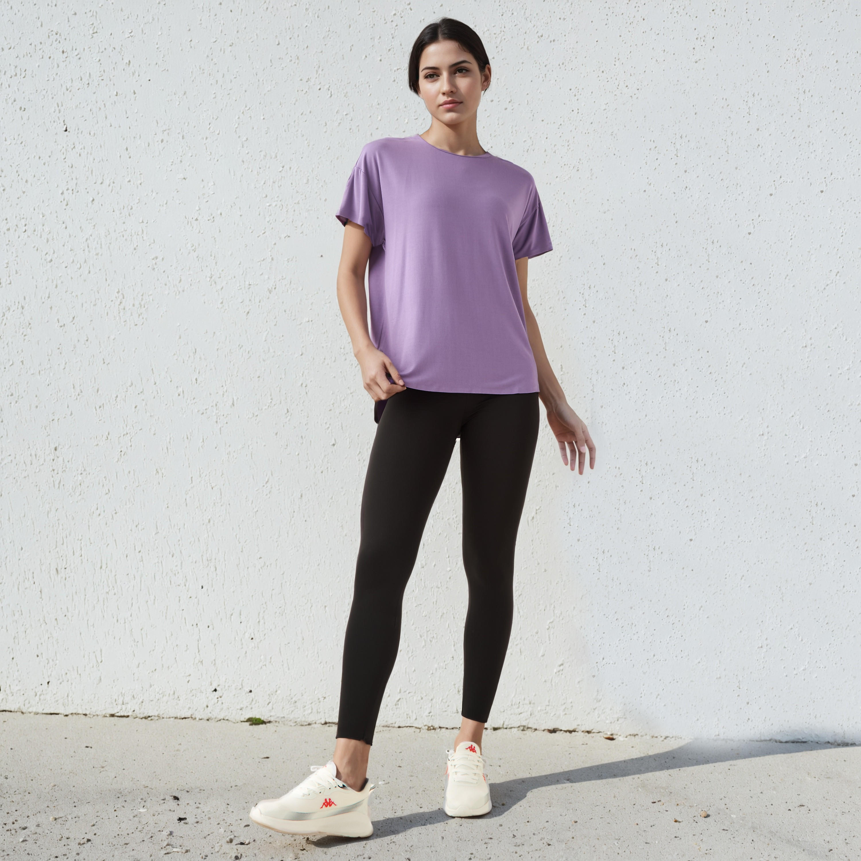تيشيرت بوكسي للنساء-women-clothing-coordsets-image-2