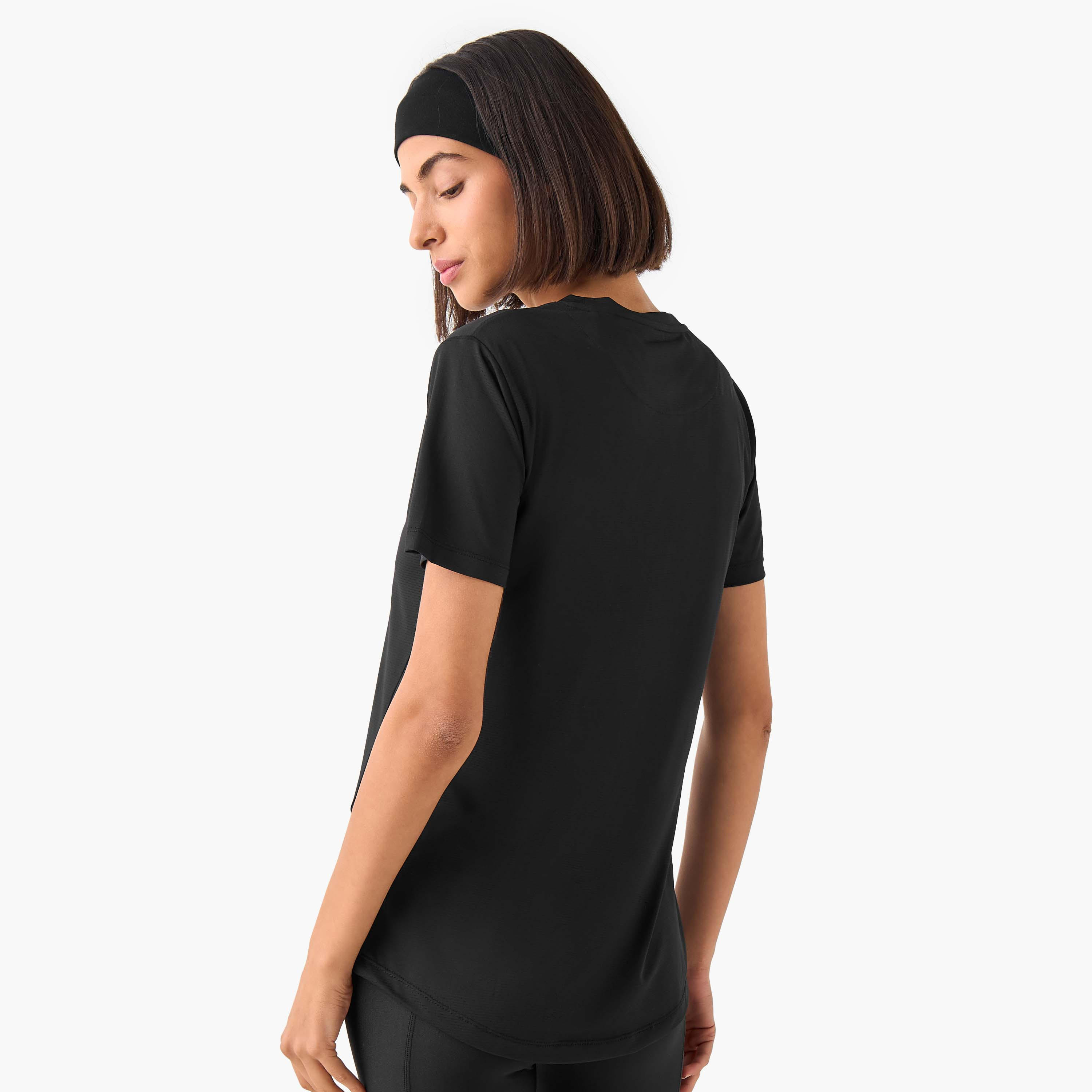 Crew Neck Short Sleeves T-shirt with Print-women-clothing-tshirts-image-4