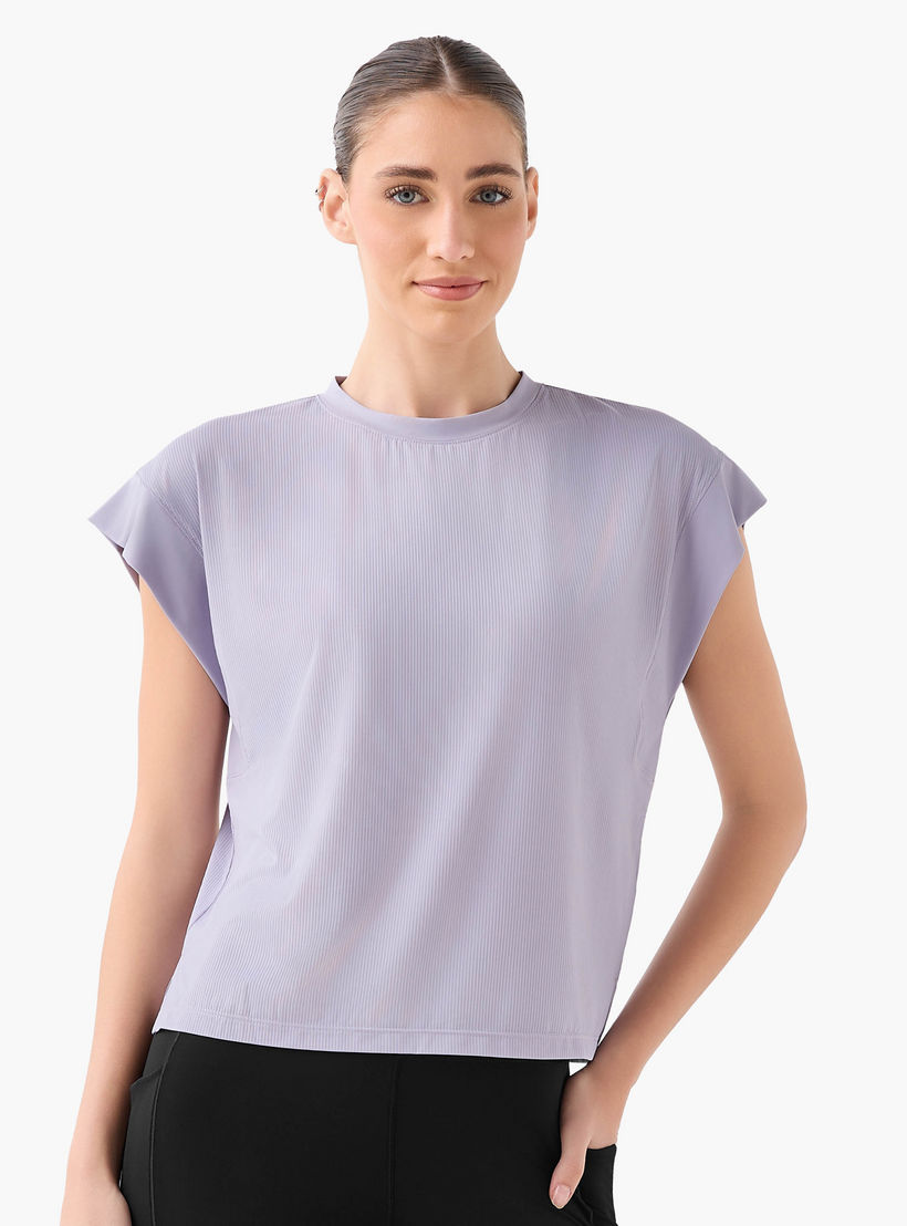 Women Ribbed 2 Way Stretch Boxy T-shirt-women-clothing-tshirts-image-3