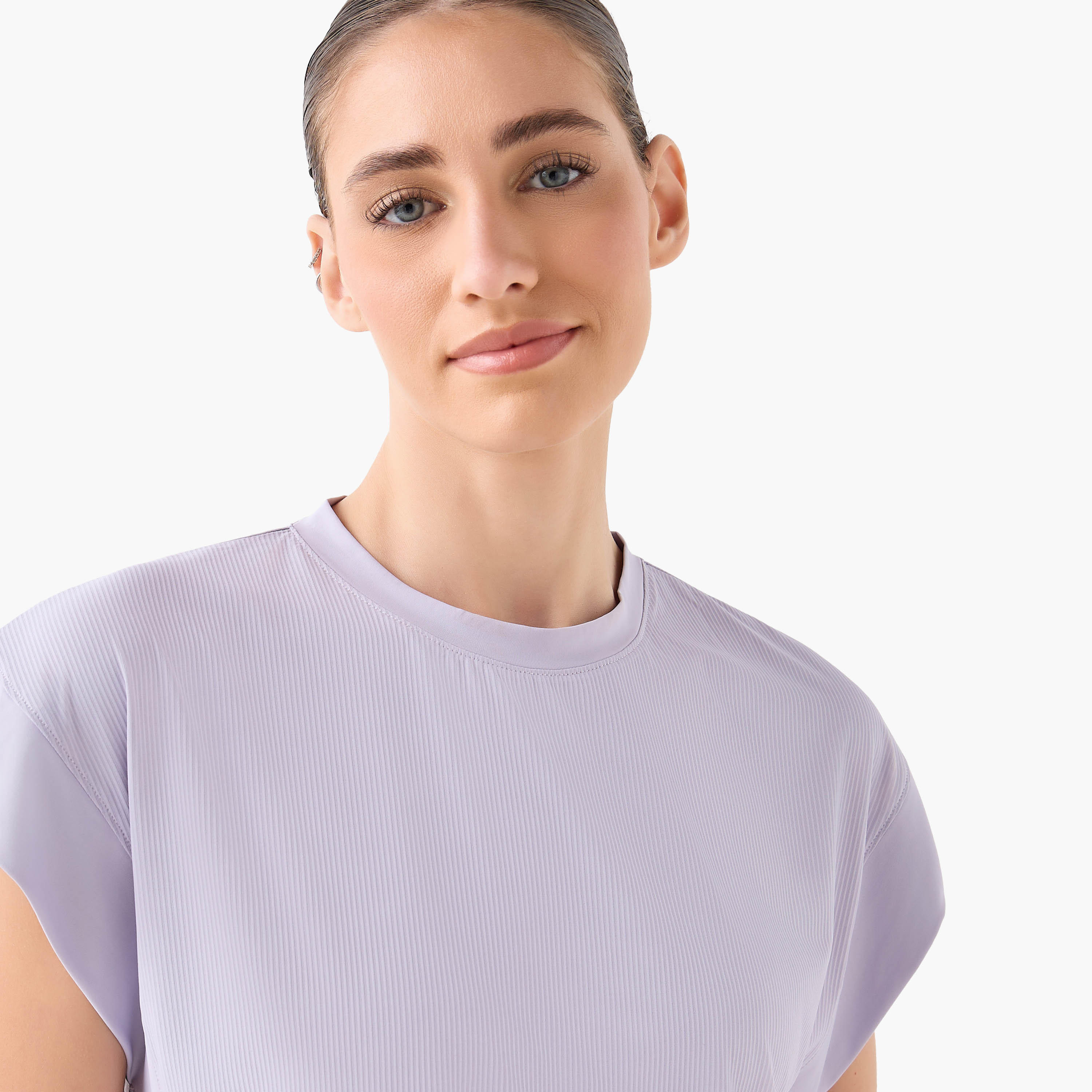 Women Ribbed 2 Way Stretch Boxy T-shirt-women-clothing-tshirts-image-7