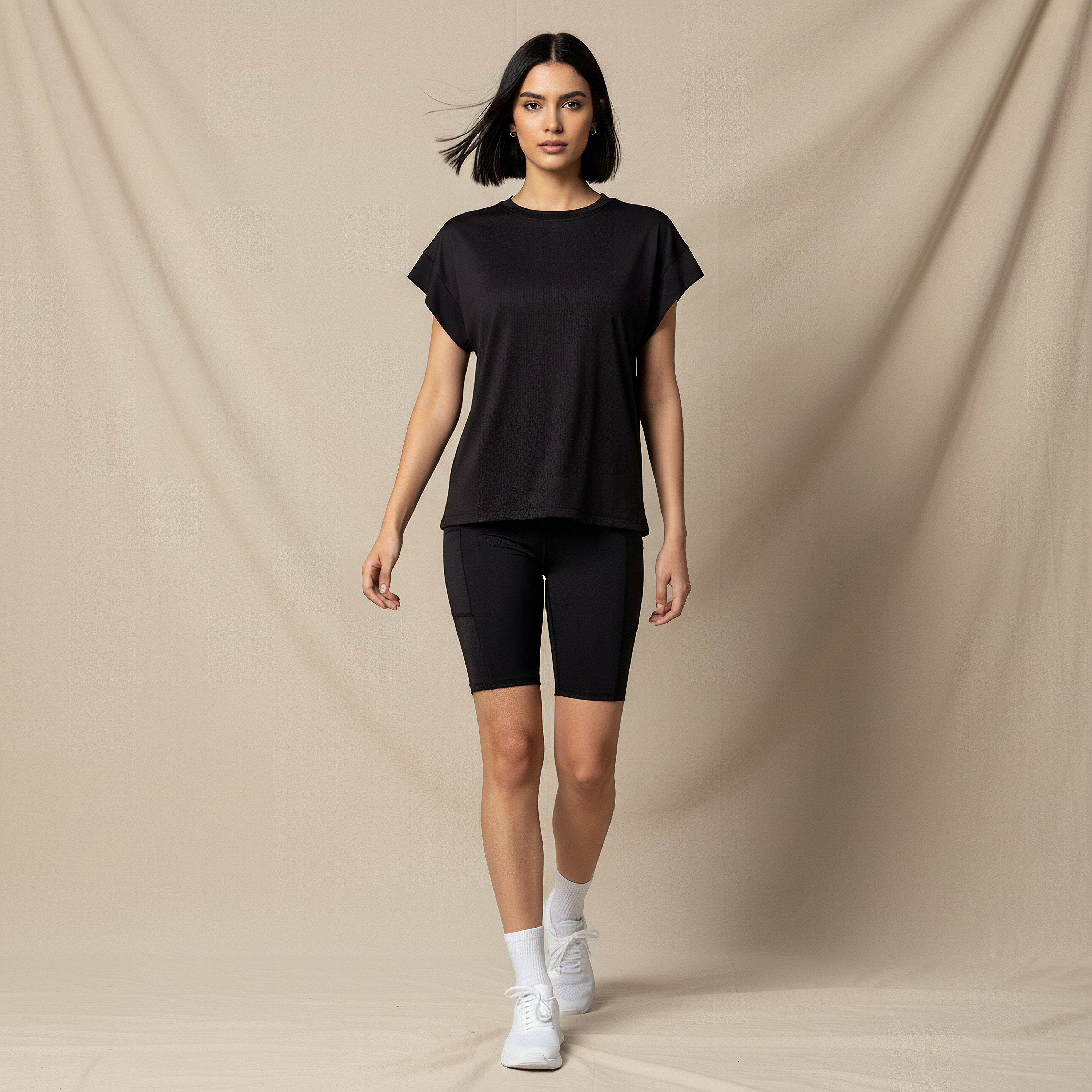 Women Ribbed 2 Way Stretch Boxy T-shirt-women-clothing-tshirts-image-4