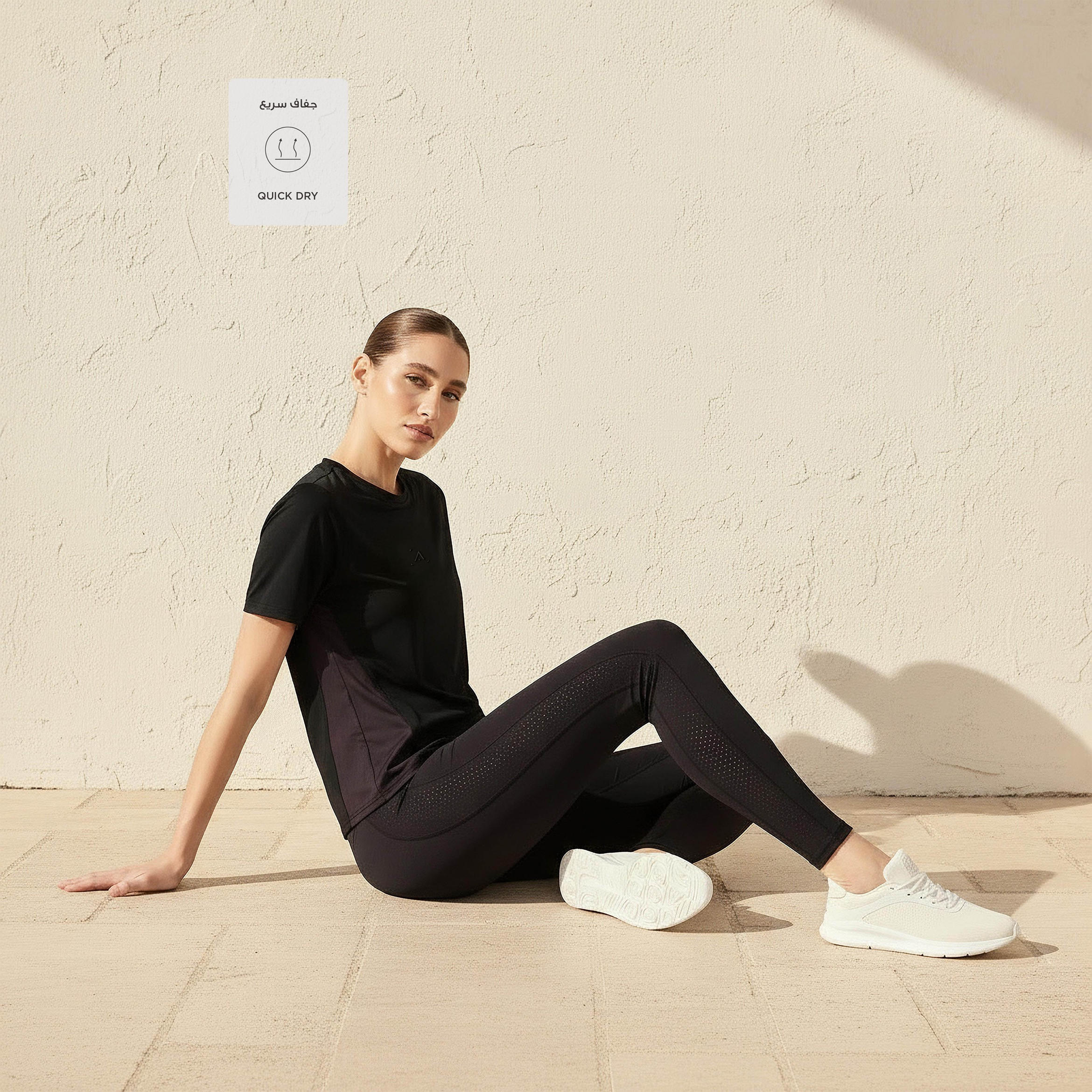 تيشيرت رياضي قابل للتمدد في اتجاهين للنساء-women-clothing-coordsets-image-4