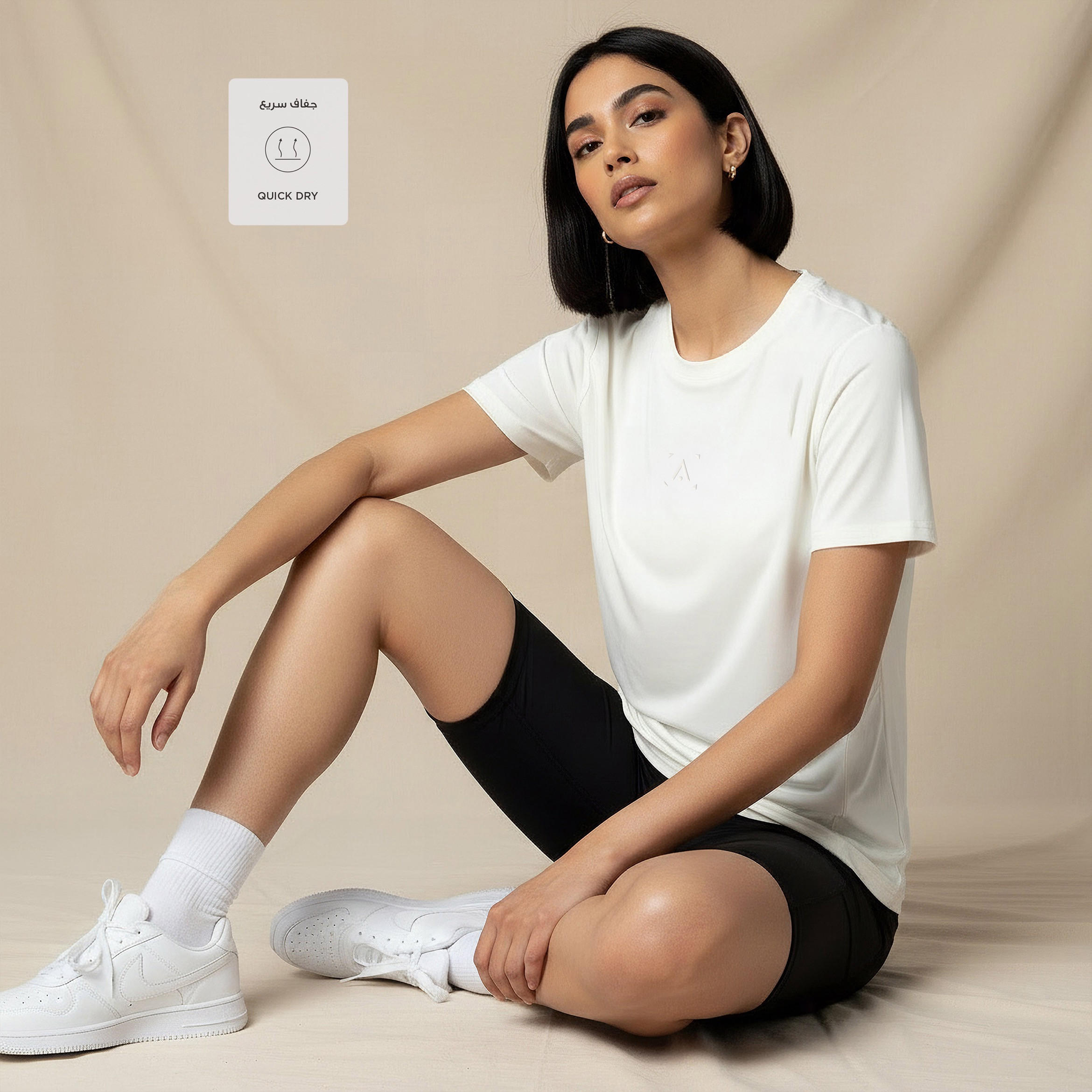 تيشيرت رياضي قابل للتمدد في اتجاهين للنساء-women-clothing-coordsets-image-3