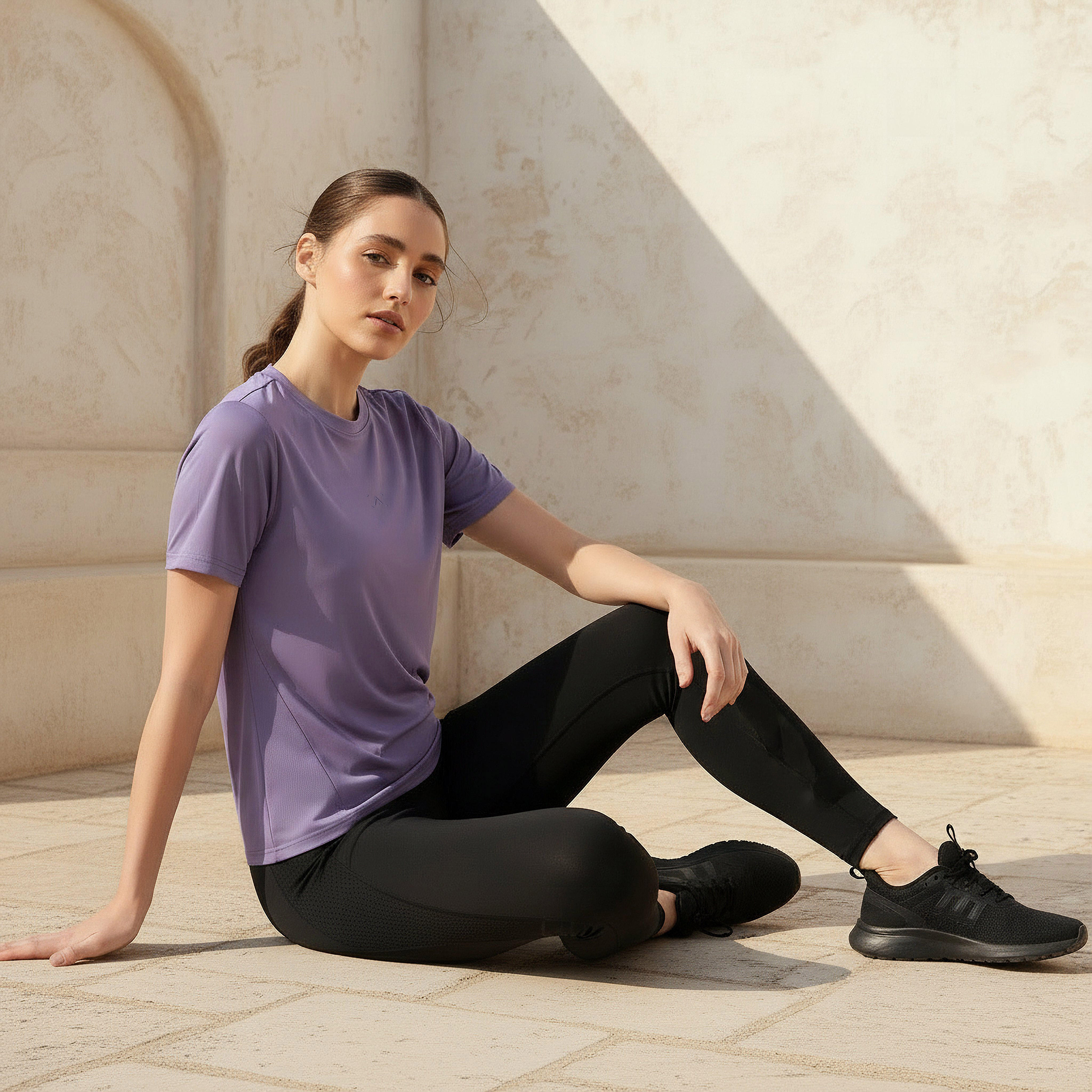 Women 2 Way Stretch Performance T-shirt-women-clothing-coordsets-image-2