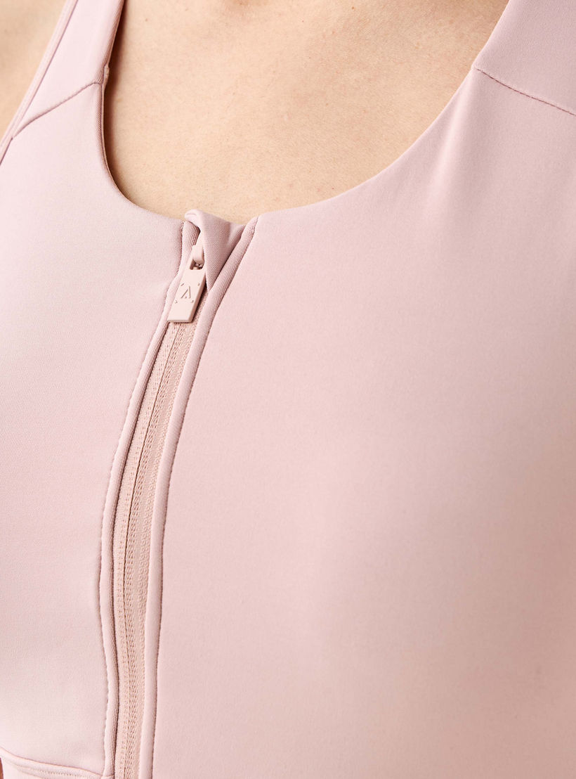 صدريّة رياضية مبطنة قابلة للتمدد في اتجاهين بسحّاب إغلاق-women-clothing-lingerie-bras-image-4