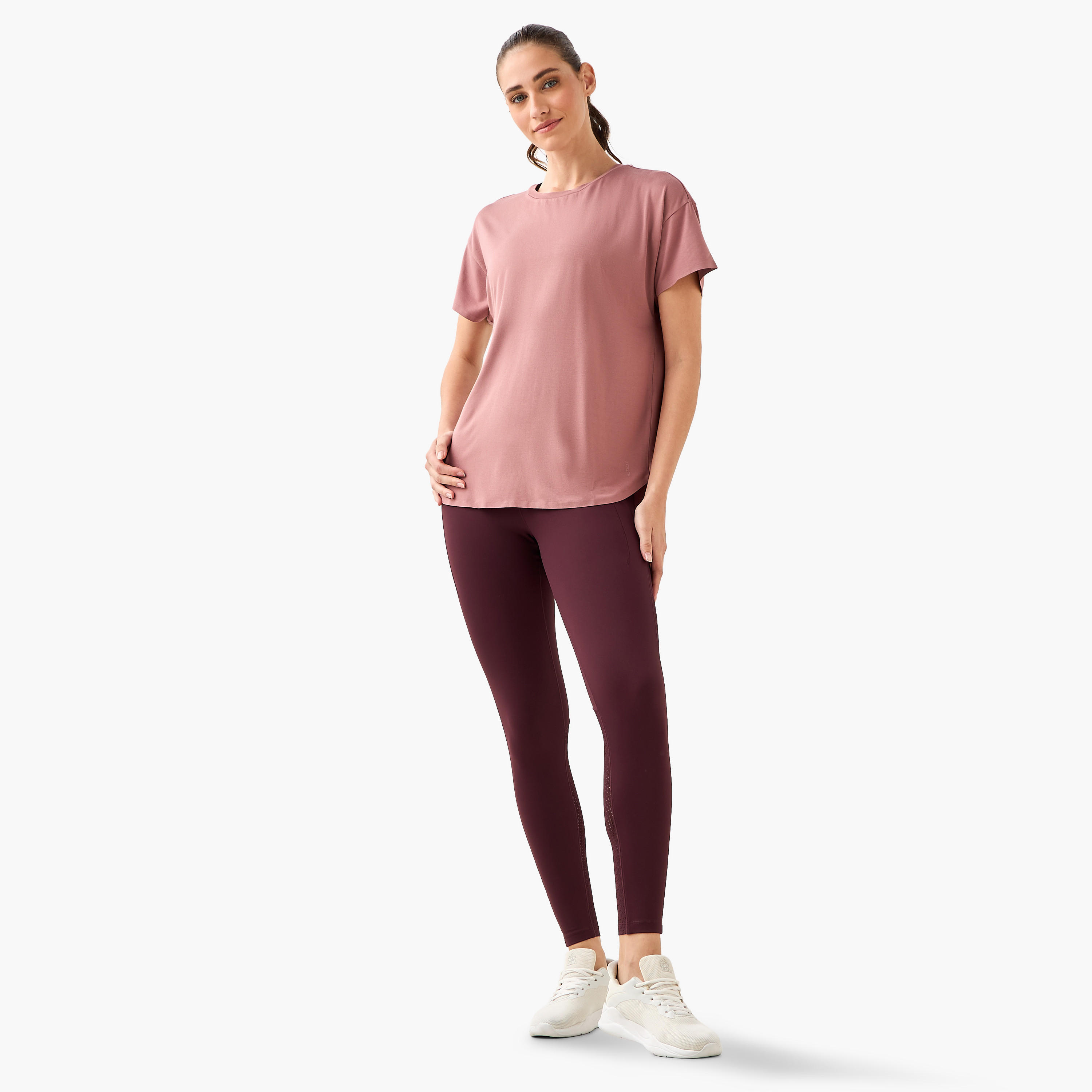 Women 2-Way Stretch T-shirt-women-clothing-coordsets-image-4