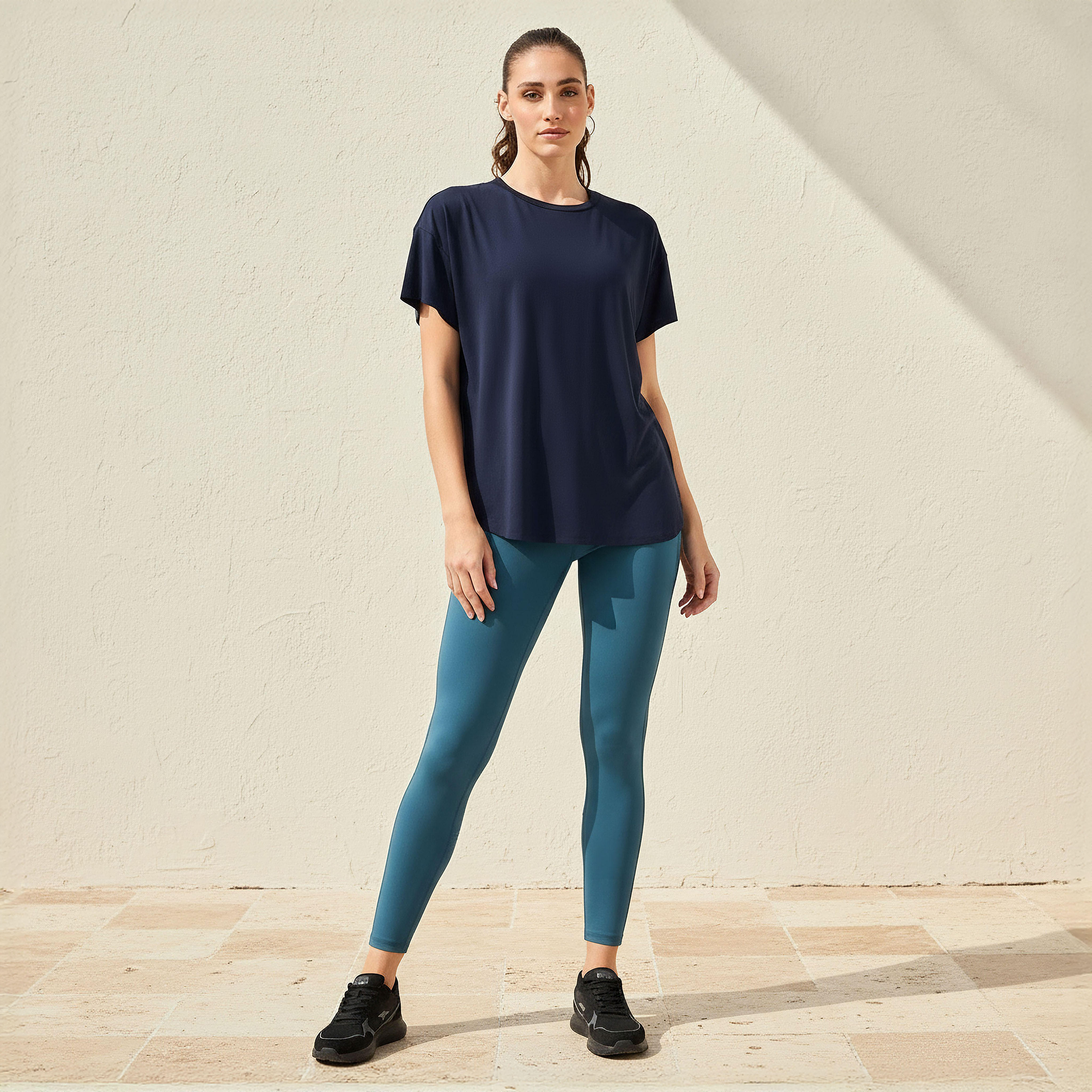 Women 2-Way Stretch T-shirt-women-clothing-coordsets-image-2