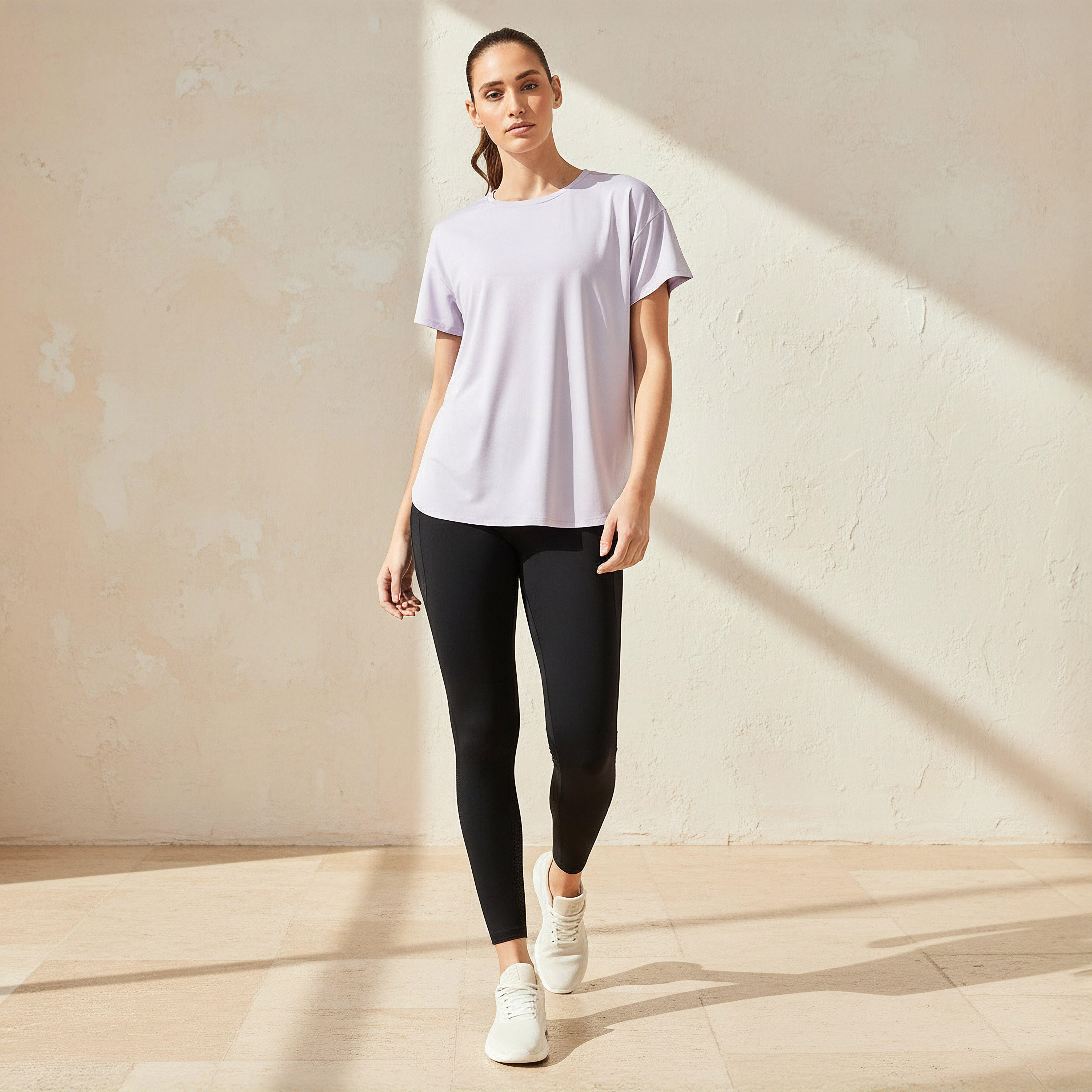 Women 2-Way Stretch T-shirt-women-clothing-coordsets-image-2