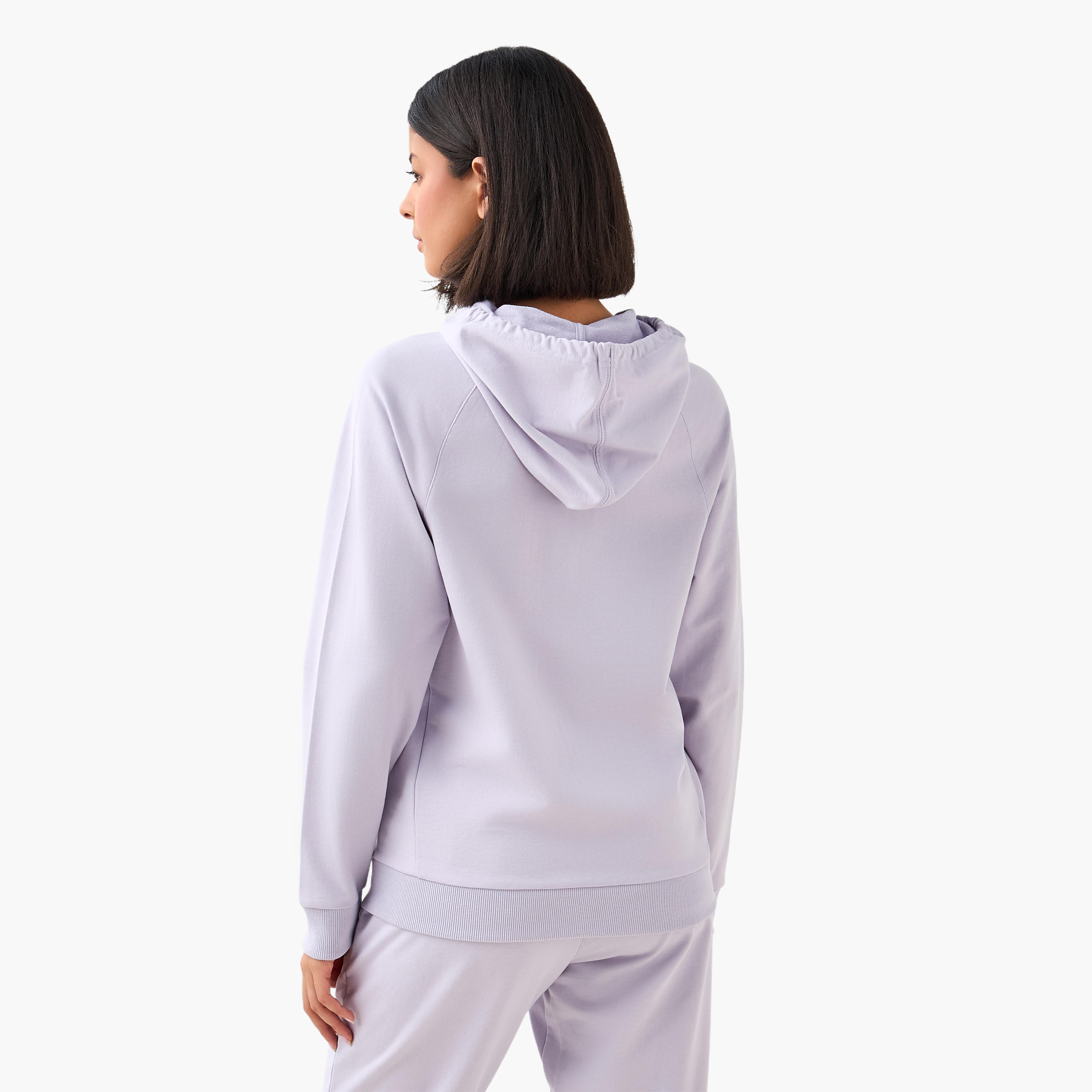 جاكيت بقبعة وجيوب كنجر للنساء-women-clothing-coordsets-image-5