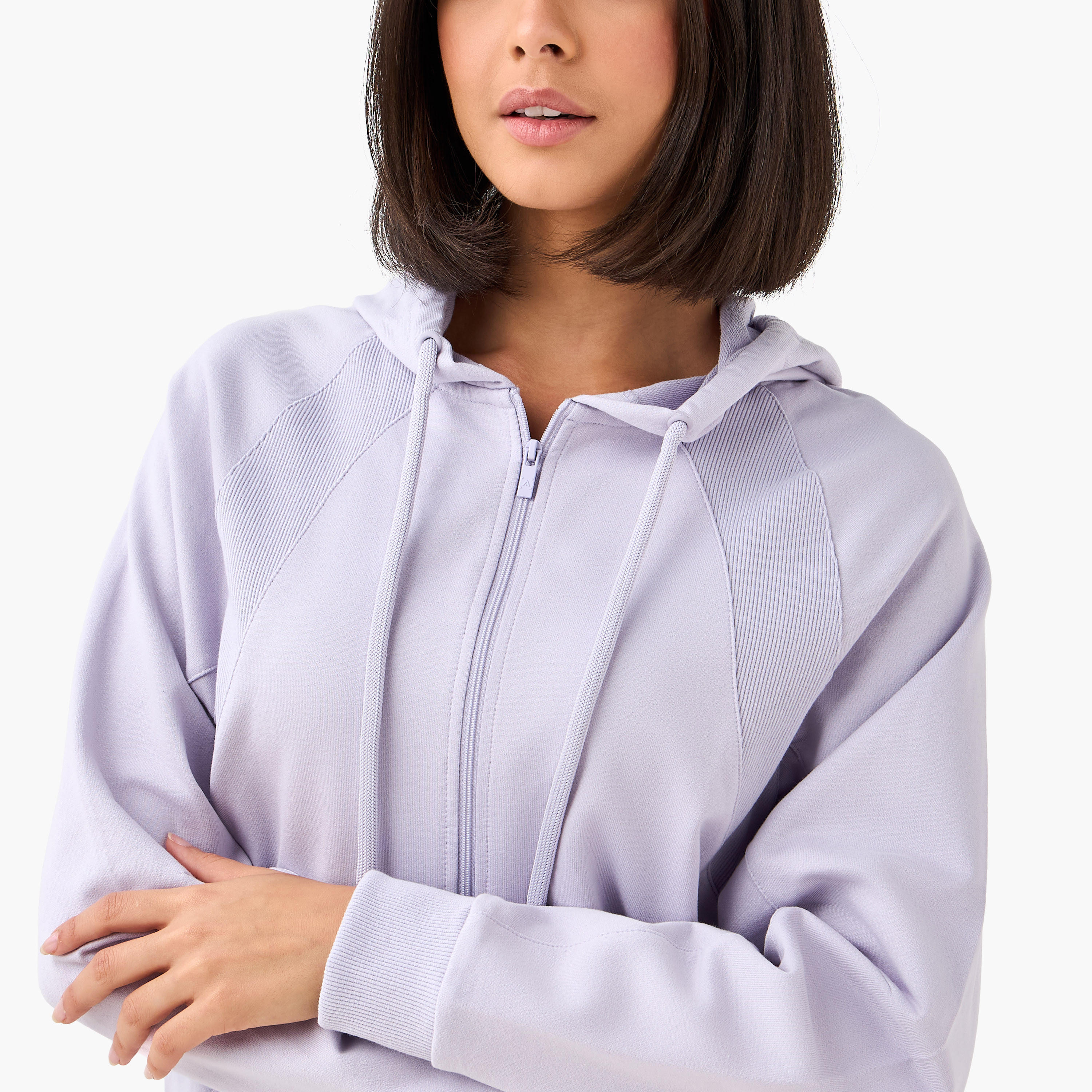 جاكيت بقبعة وجيوب كنجر للنساء-women-clothing-coordsets-image-6