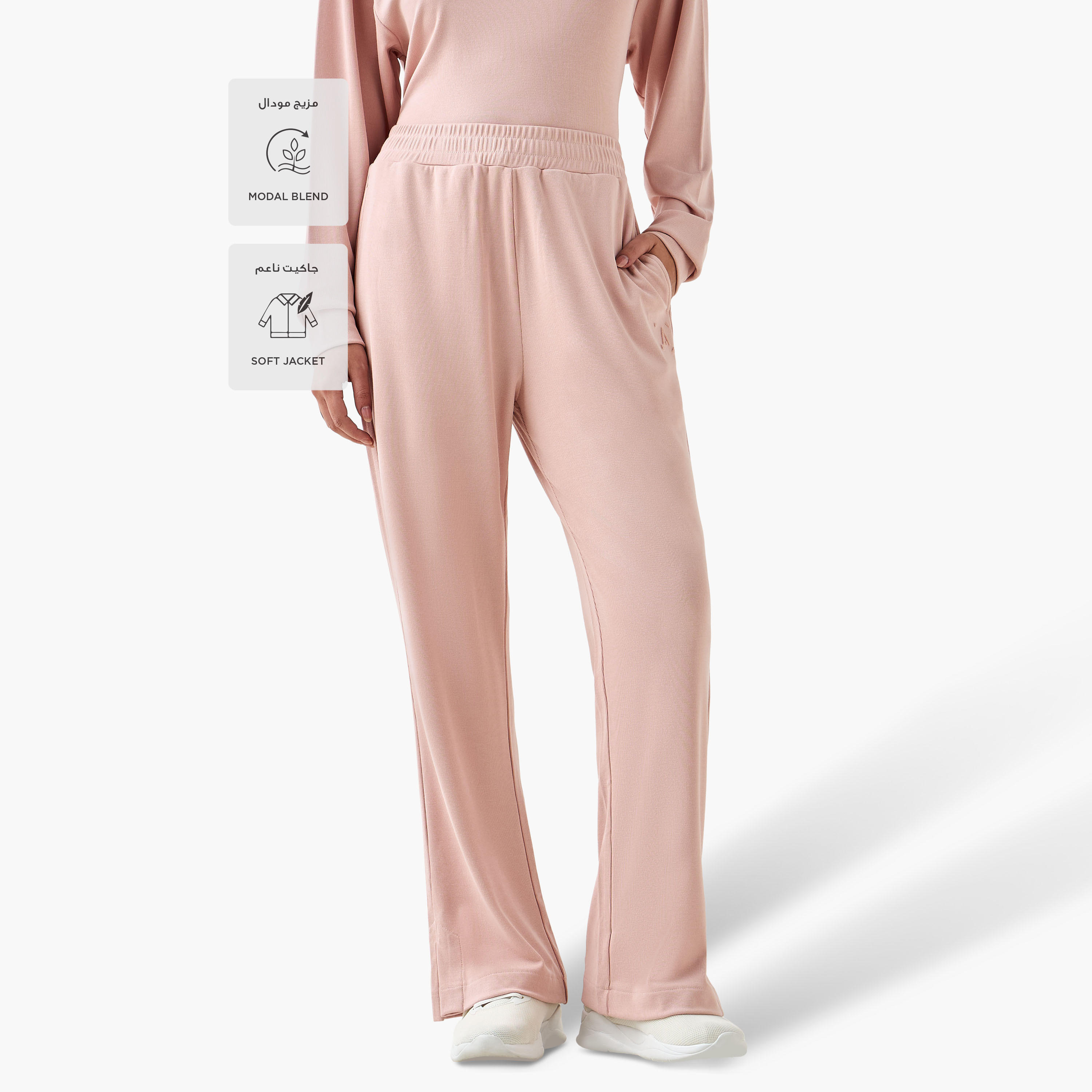 Women Elasticated Waist Track Pants-women-clothing-bottoms-joggers-image-3