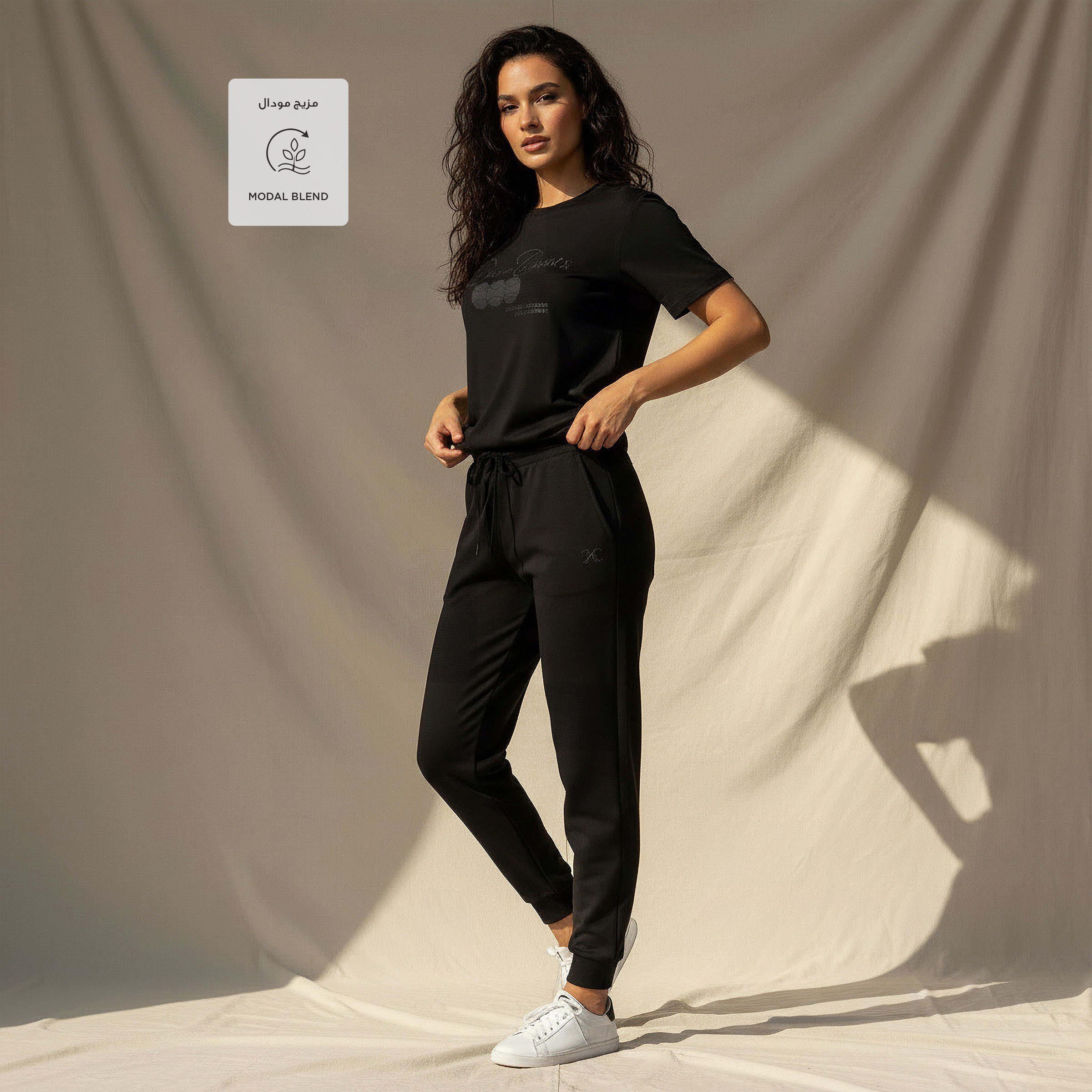 بنطلون رياضي ناعم بخصر رباط للنساء-women-clothing-bottoms-joggers-image-3