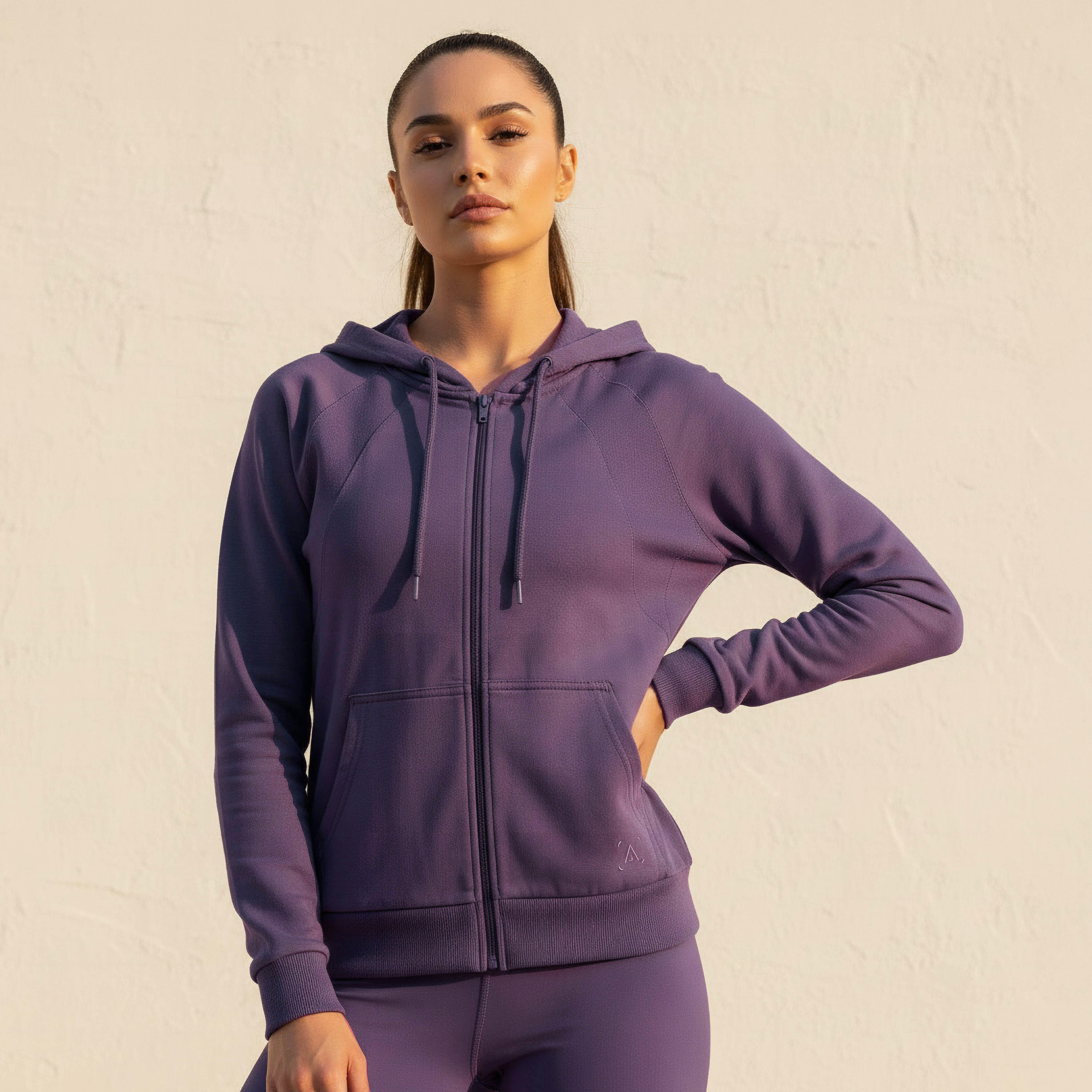 Women Zip-Through Hoodie-women-clothing-sportswearandactivewear-hoodiesandsweatshirts-image-1
