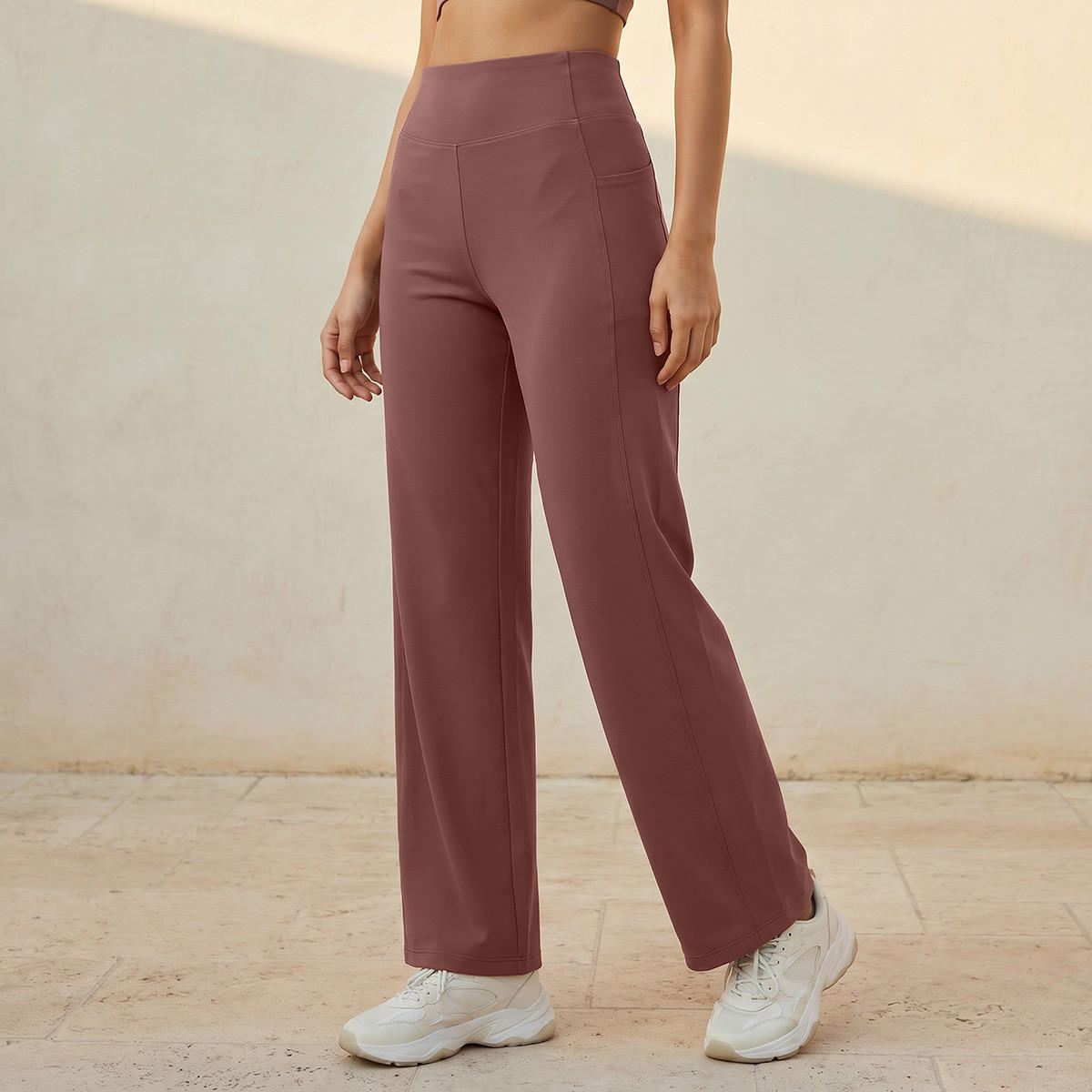 Wide Leg Track Pants-women-clothing-bottoms-joggers-image-1