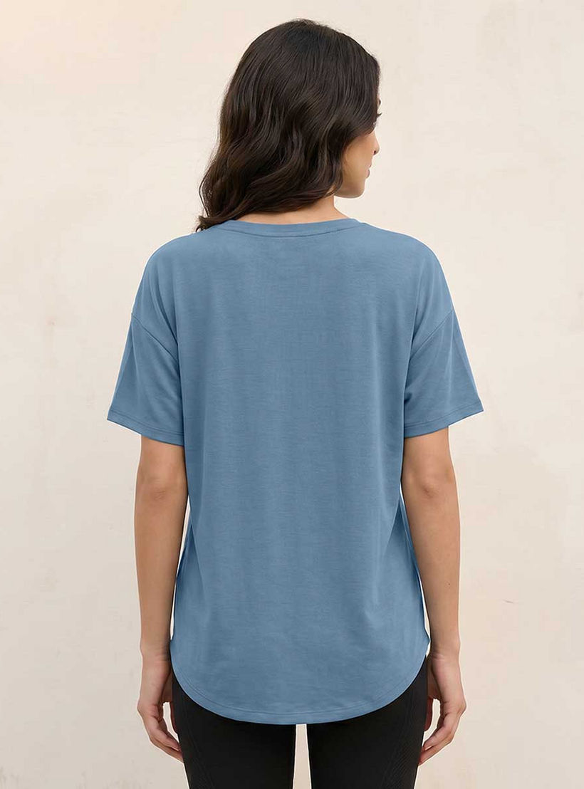 Boxy 2 Way Stretch T-shirt-women-clothing-tshirts-image-4